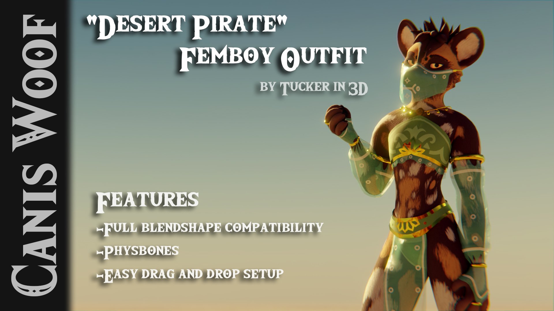Desert Femboy Outfit for the Canis Woof