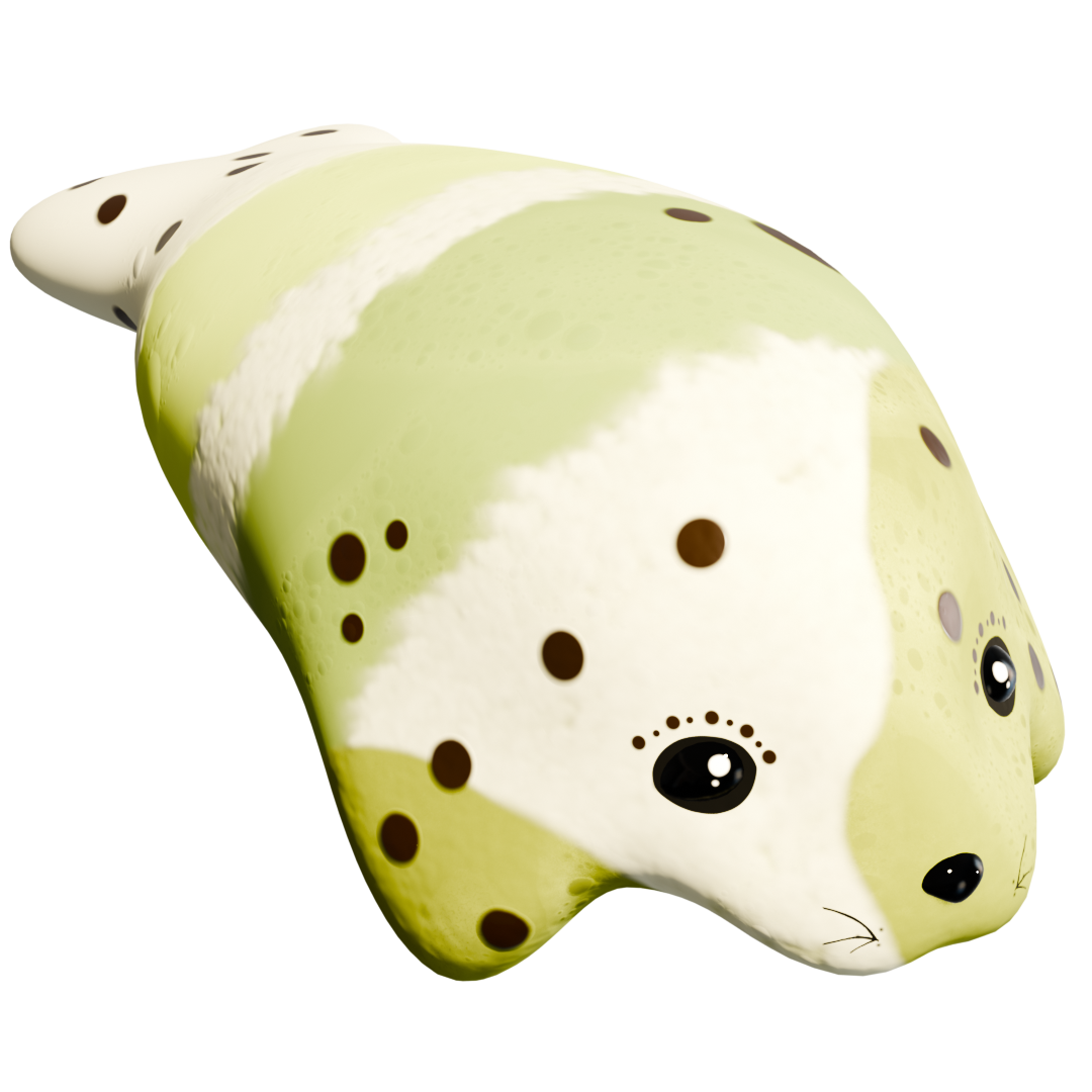 Cute Wiggly Plushie Seals! (VRChat & Vnyan) $1 Each!!
