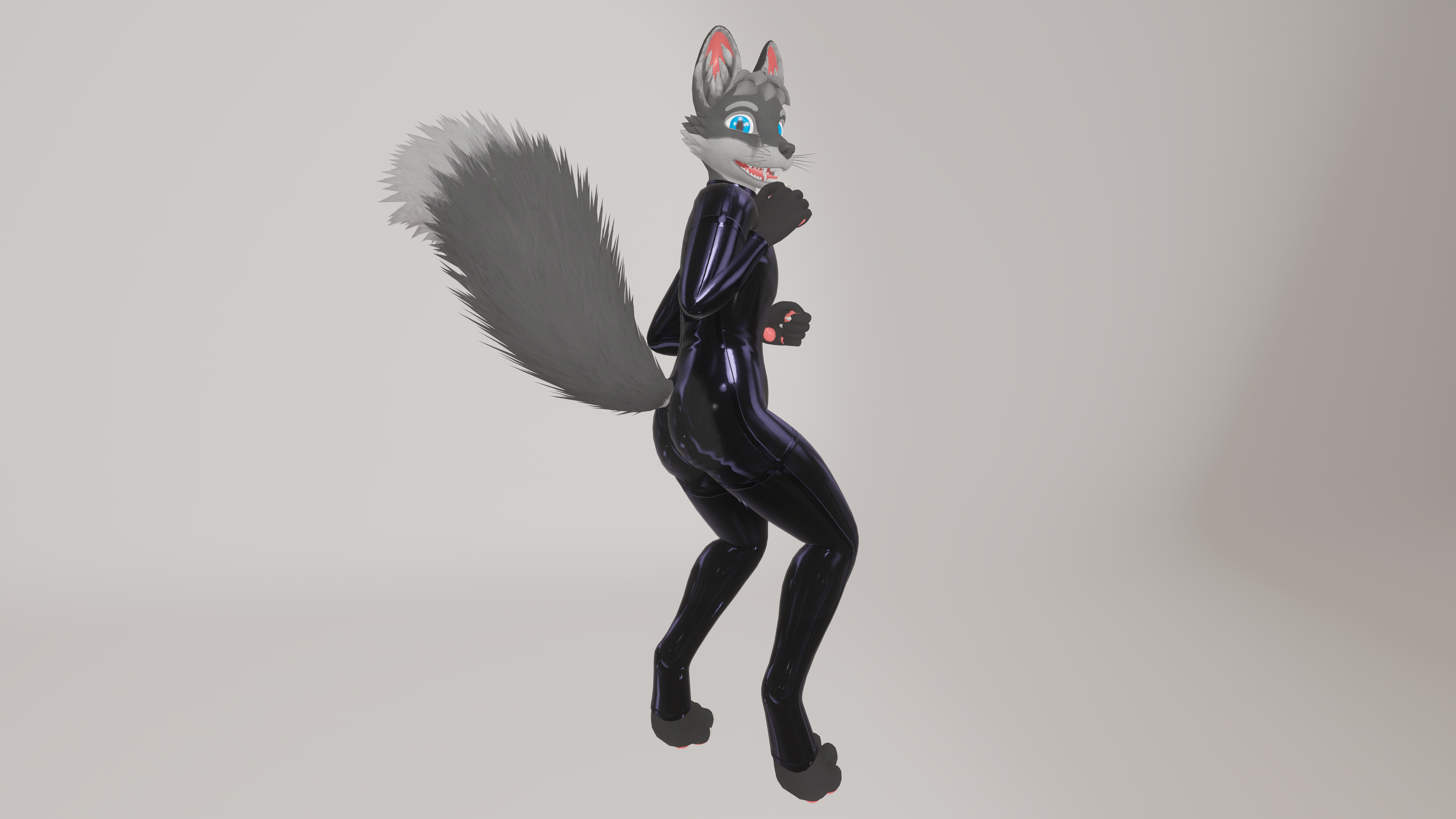 Latex Catsuit for YAF