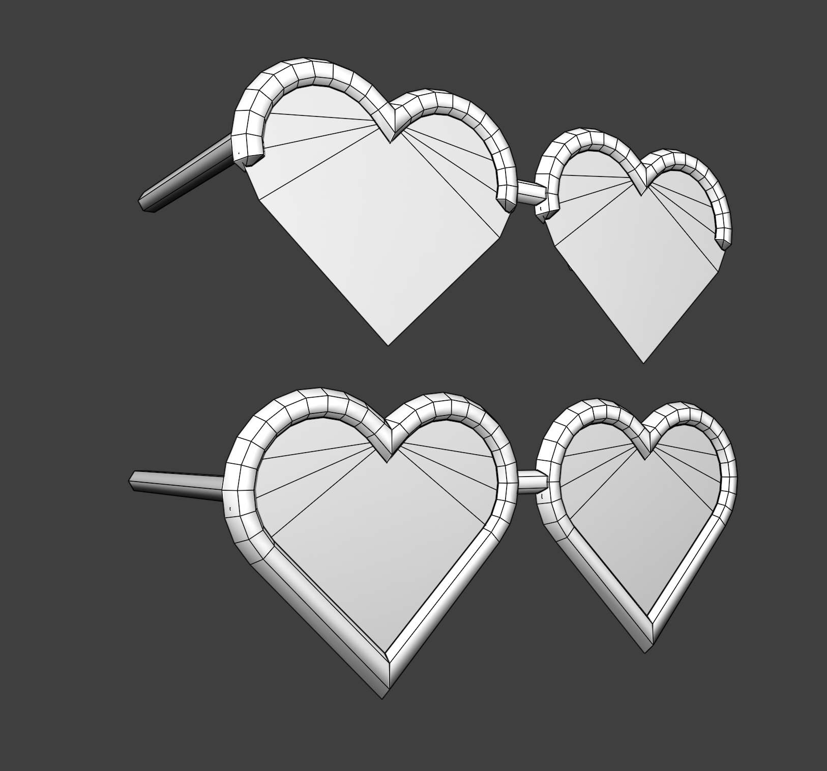 Heart Glasses (Open & Closed)