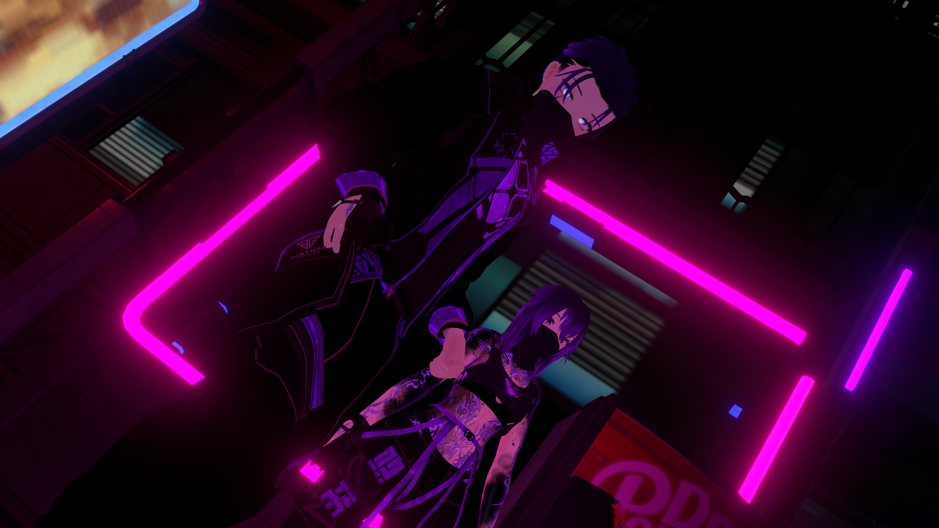 Cybernetic Sniper Couple - Akane x Akisato (VCC/SPS/Quest/Green Ver.) Unity 2022