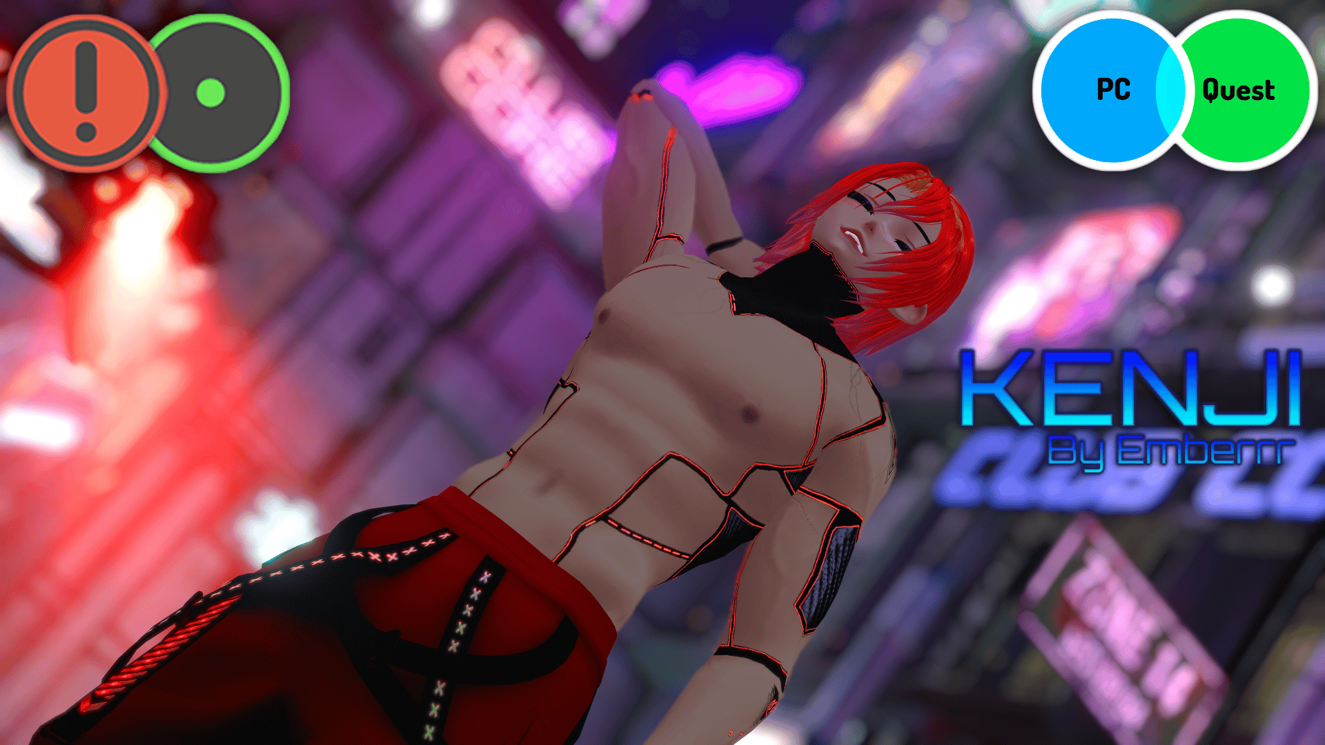 Kenji - Cybernetic Samurai (VCC/SPS/Quest/Green Ver.) Unity 2022