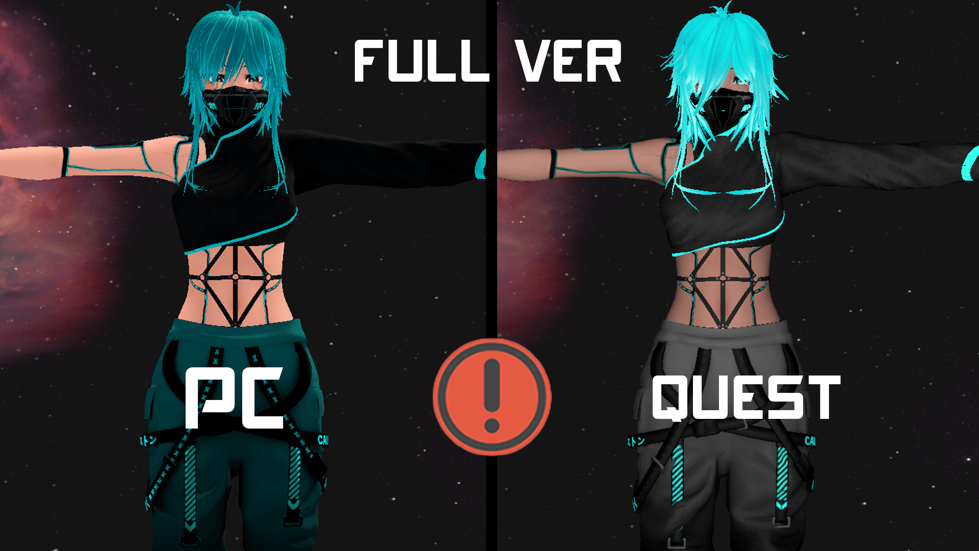Kokoro - Cybernetic Samurai (VCC/SPS/Quest/Green Ver.) Unity 2022