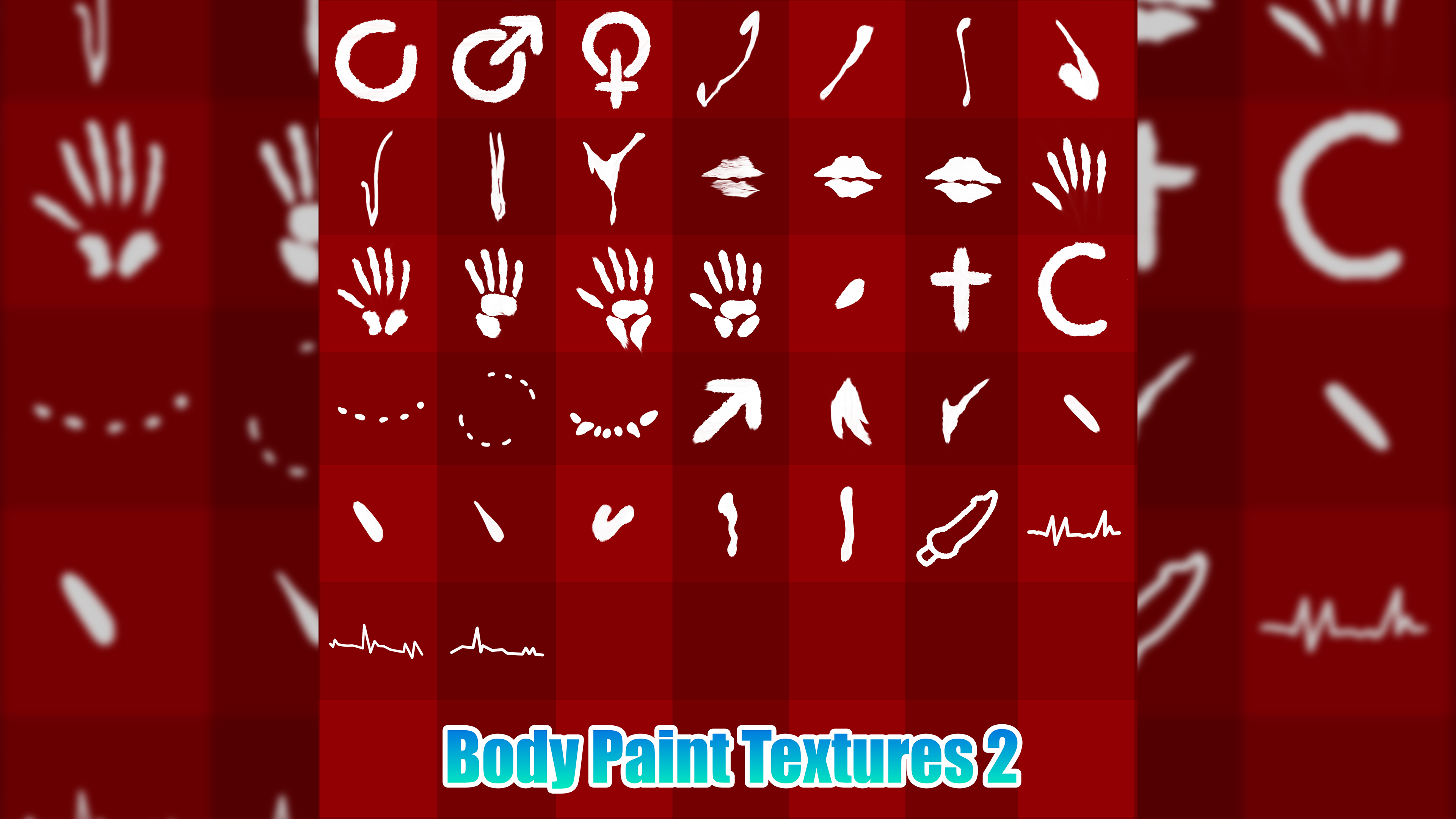 Vrchat Body paint texture pack