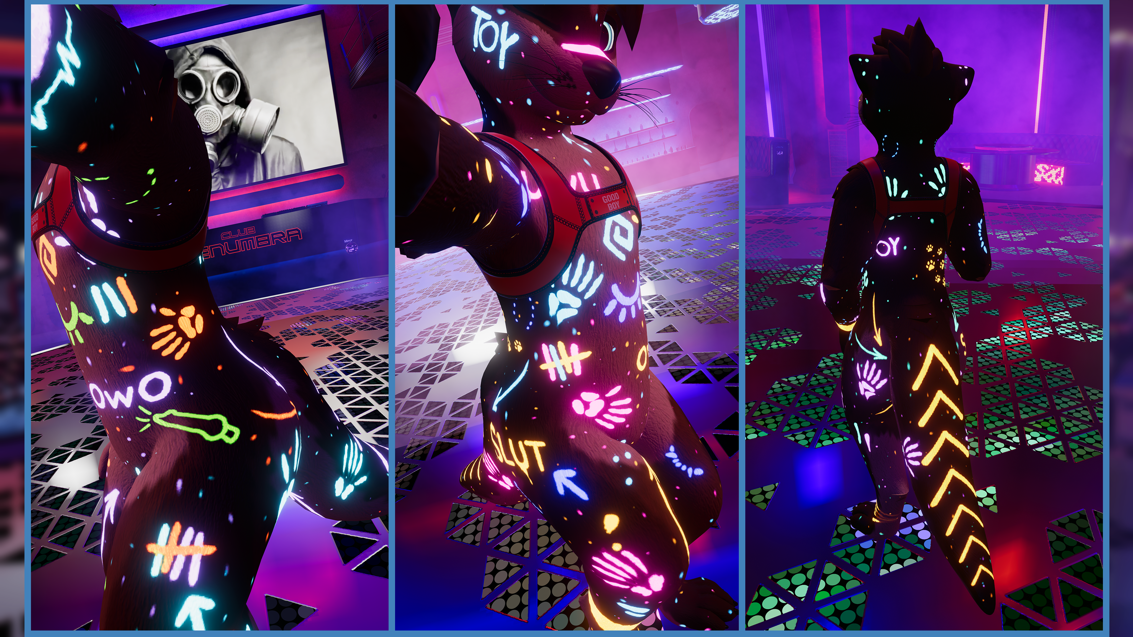 Body paint textures for Lutalis