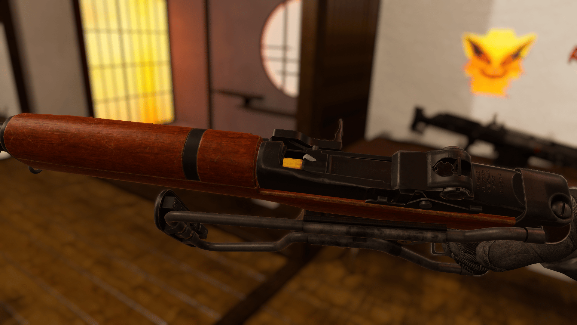 M1 garand paratrooper | PhysBones / Gesture Controlled / Jaming system