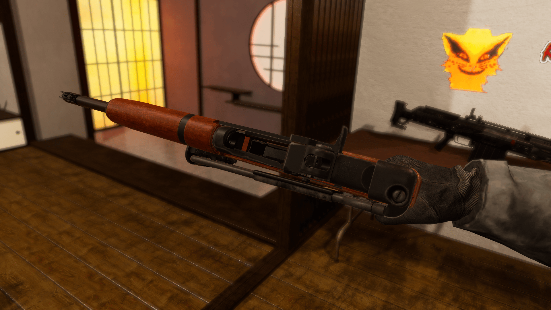 M1 garand paratrooper | PhysBones / Gesture Controlled / Jaming system