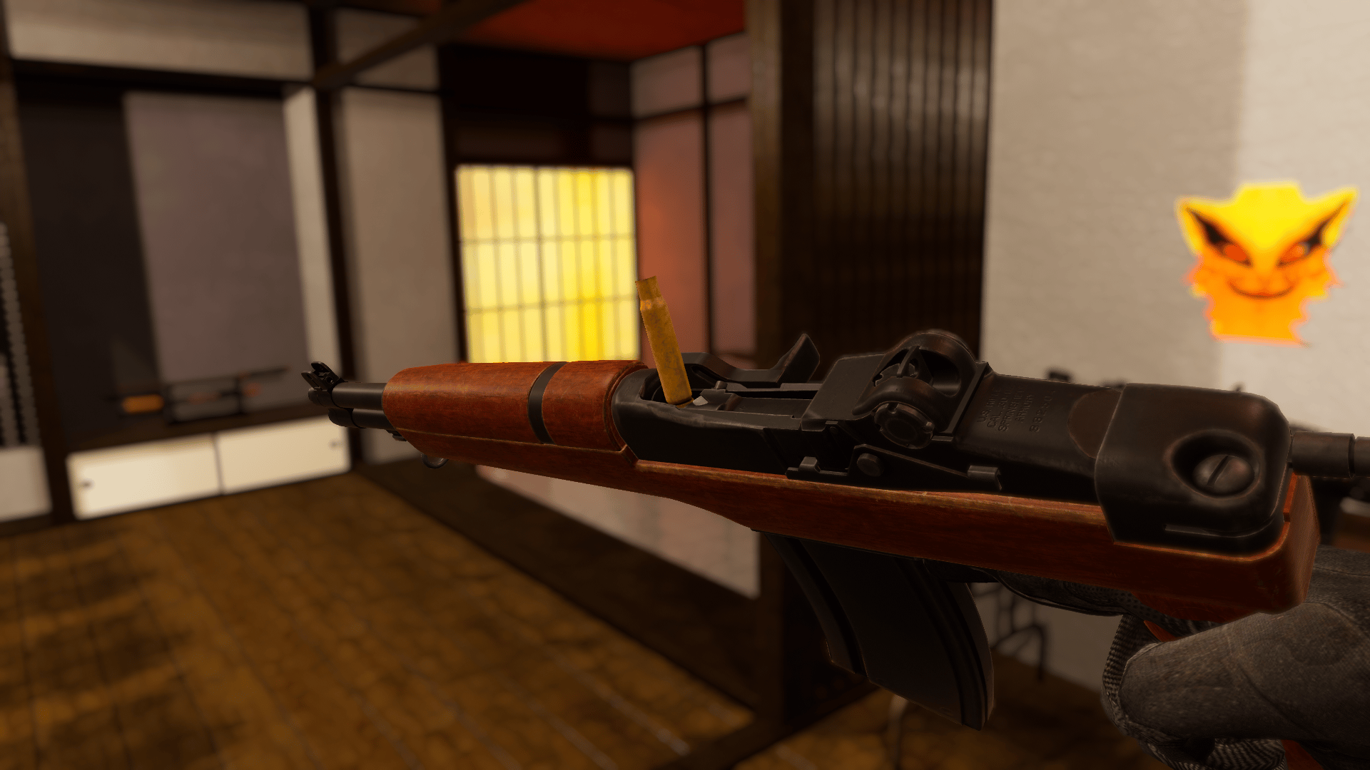 M1 garand paratrooper | PhysBones / Gesture Controlled / Jaming system