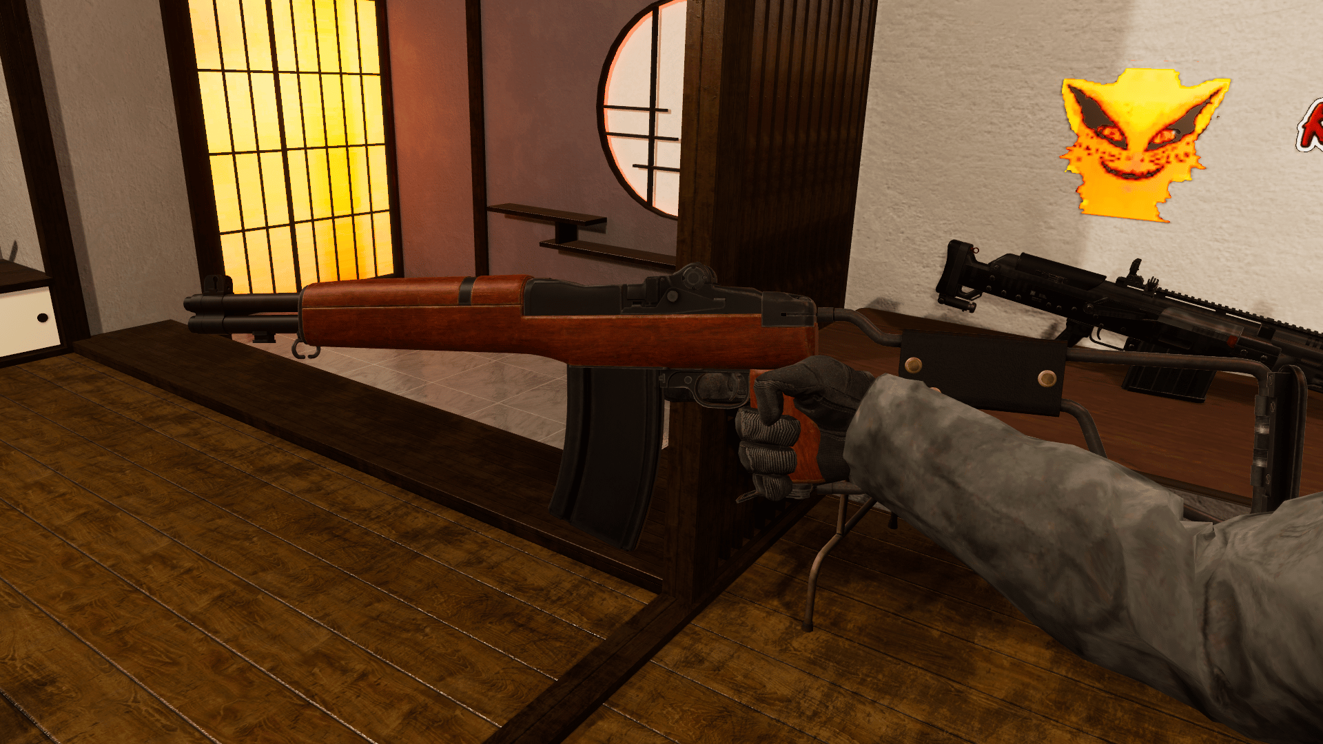 M1 garand paratrooper | PhysBones / Gesture Controlled / Jaming system