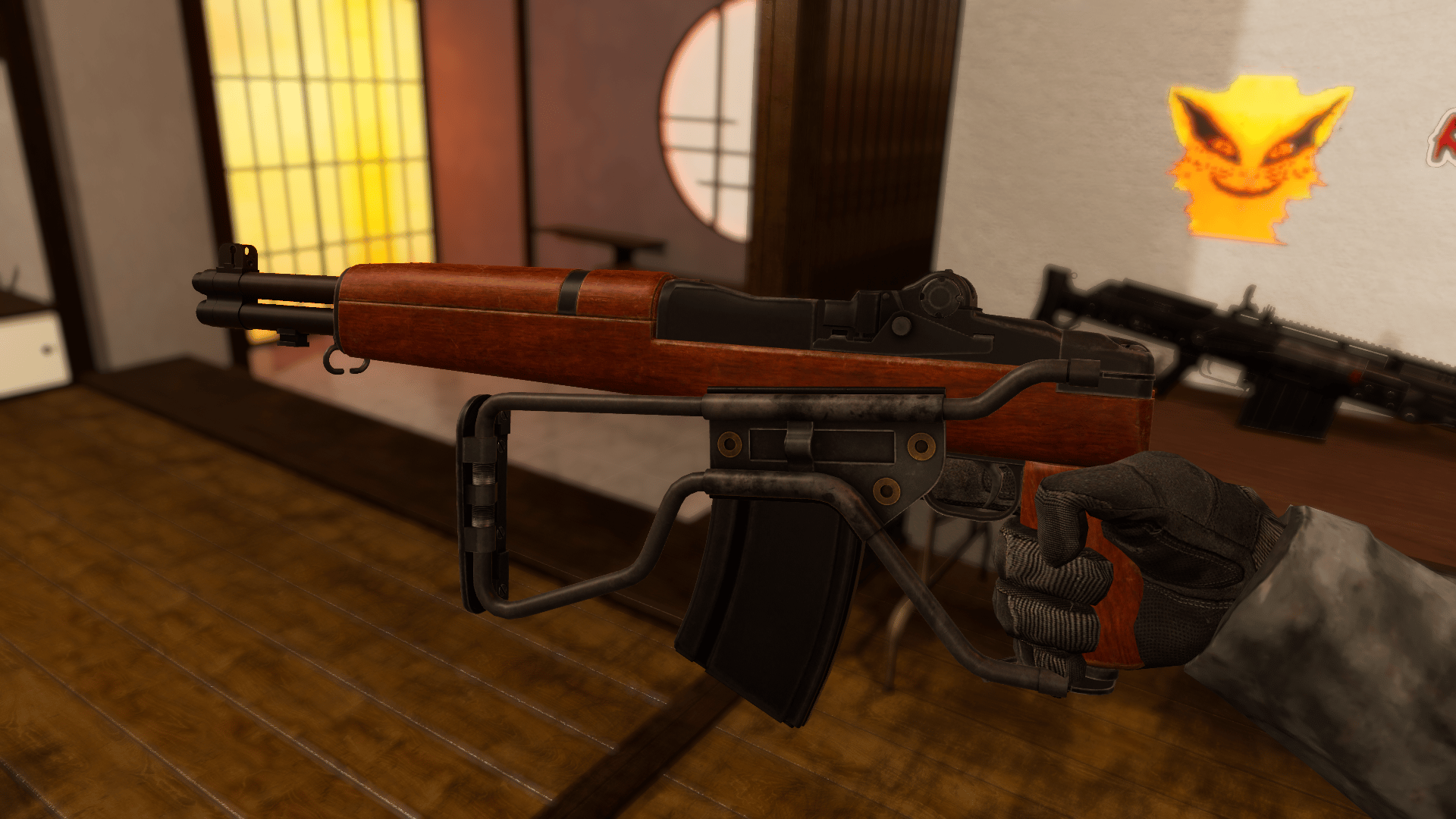 M1 garand paratrooper | PhysBones / Gesture Controlled / Jaming system