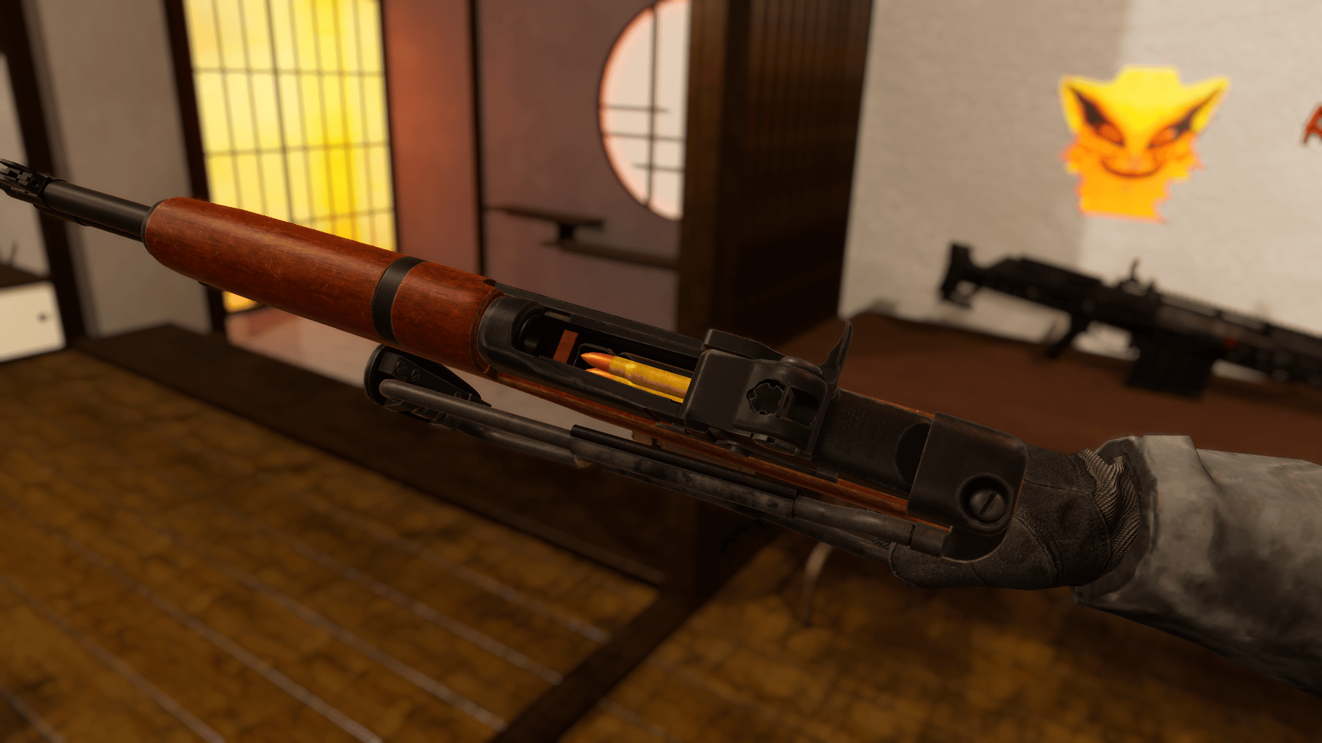 M1 garand paratrooper | PhysBones / Gesture Controlled / Jaming system