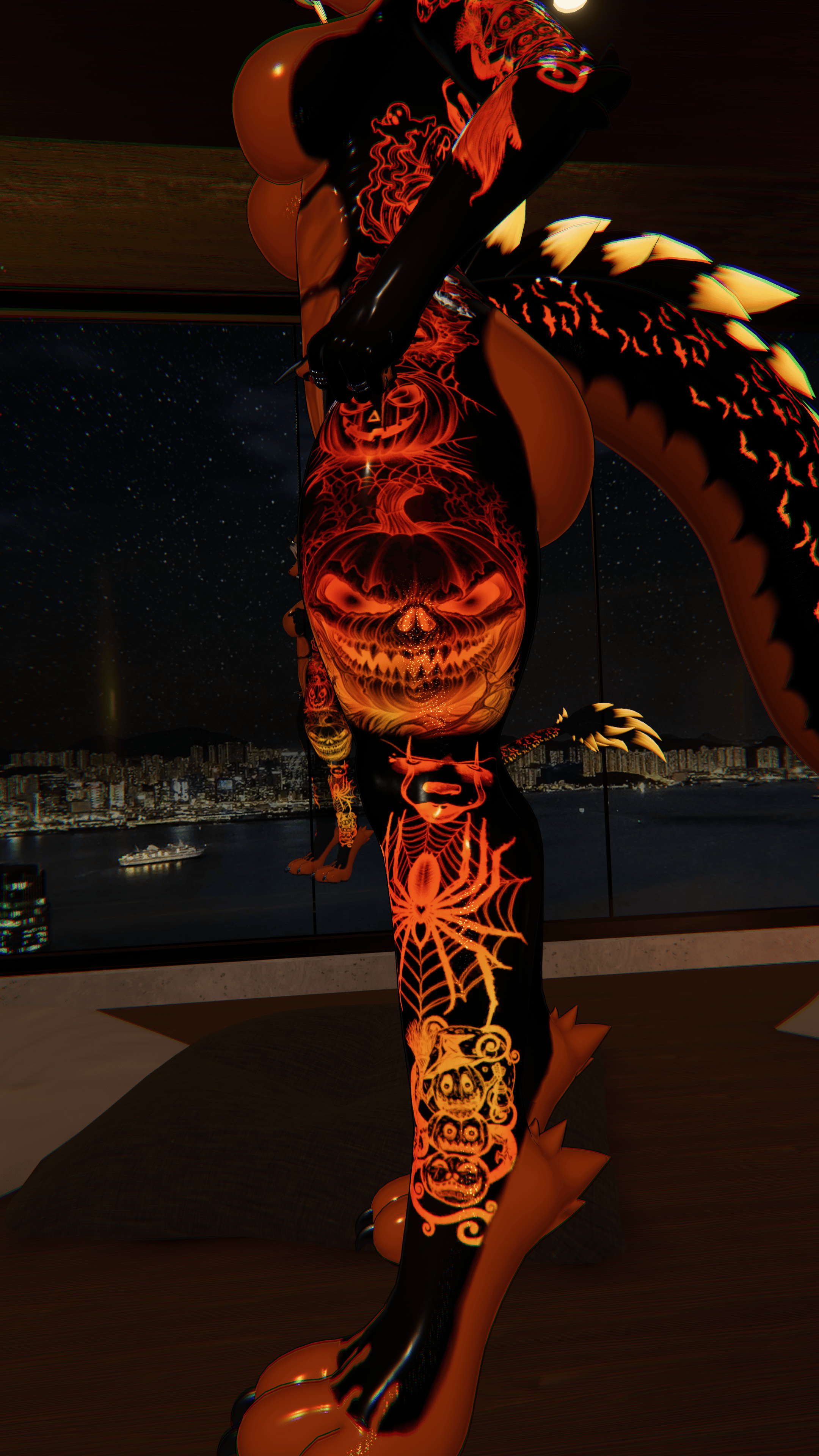 Spicy Pumpkin Halloween Celeste Texture