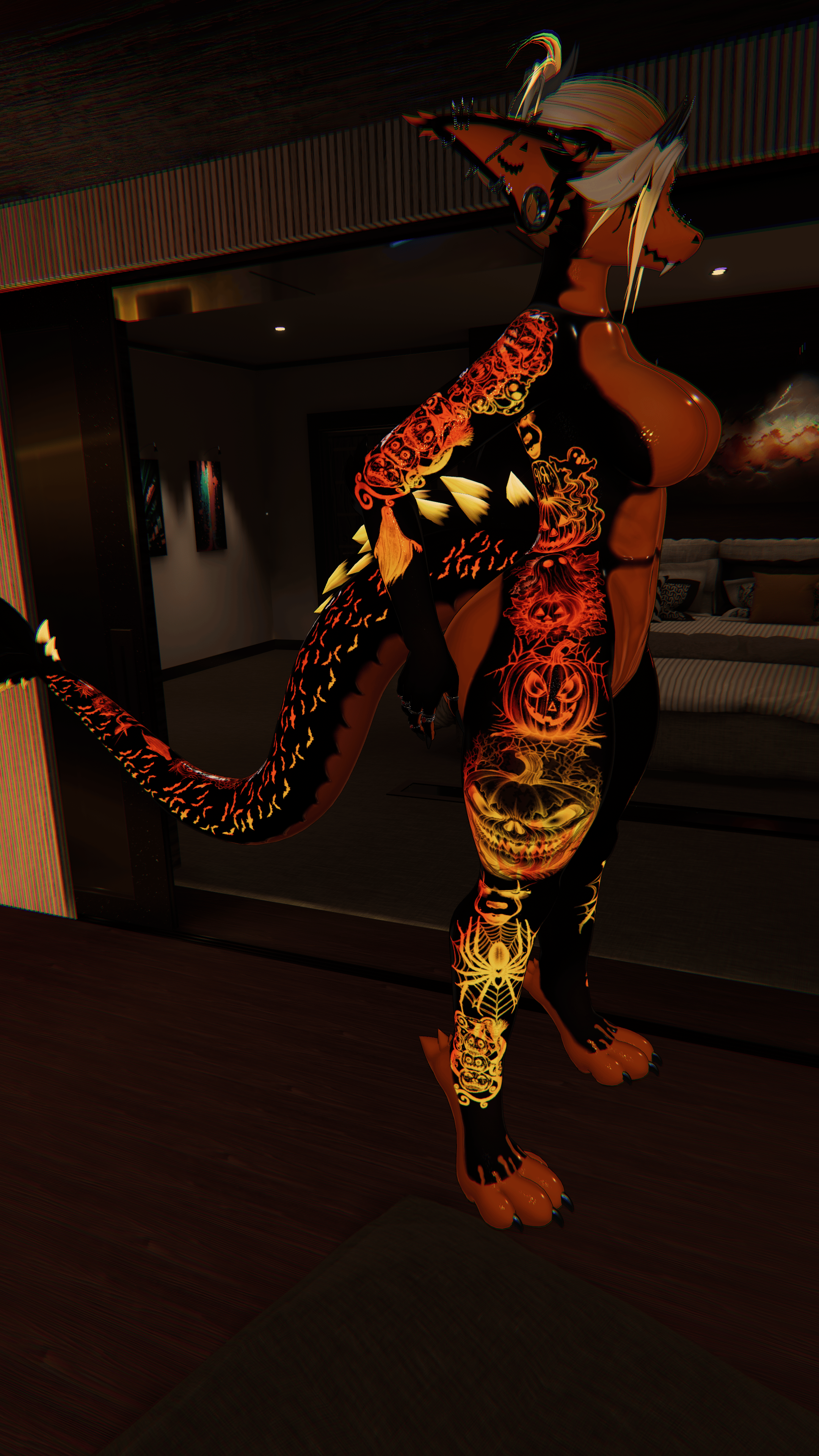 Spicy Pumpkin Halloween Celeste Texture
