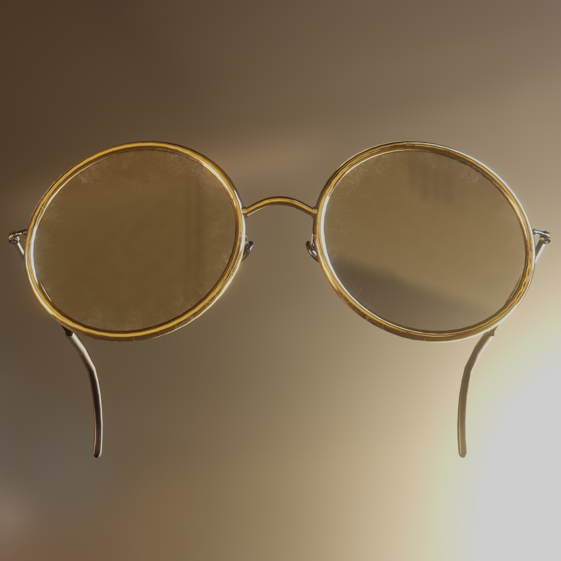 "Circular" - Simple Round Glasses (Rigged)