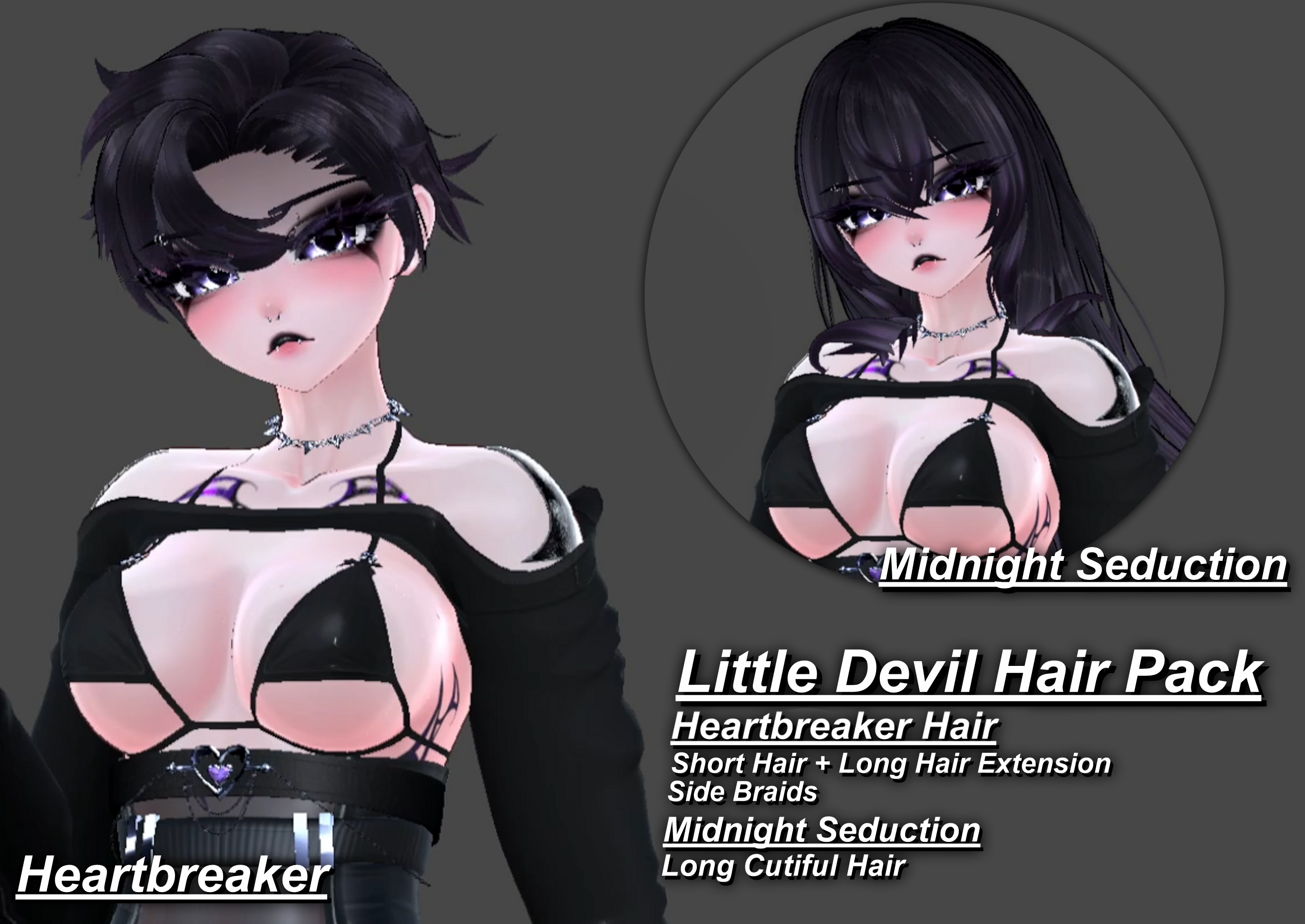 Little Devil Hair Pack By CrystalTheBaka