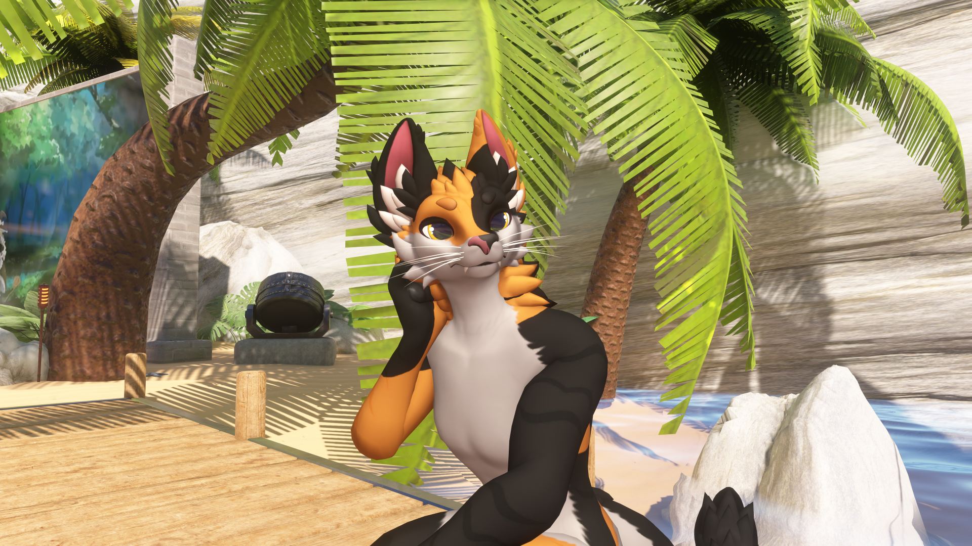 Calico Cat Druffle Texture