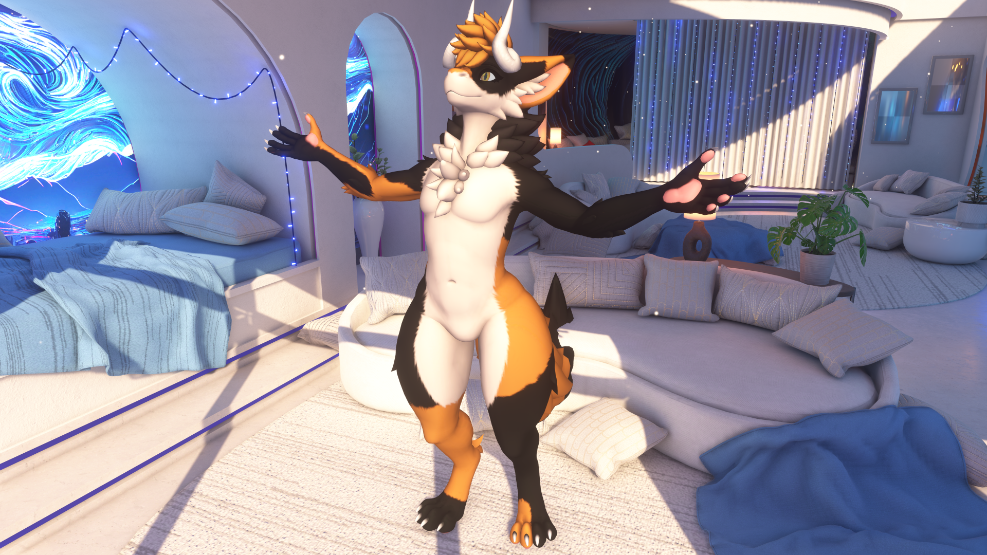 Calico Fluffgan Texture