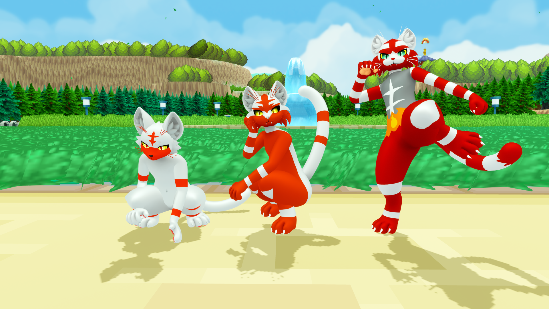 Fire Cat Family Mayu Textures (Oyama Ears + Tora Tail)