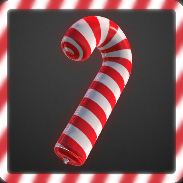 Inflatable Candy Cane - 3D VRChat Asset