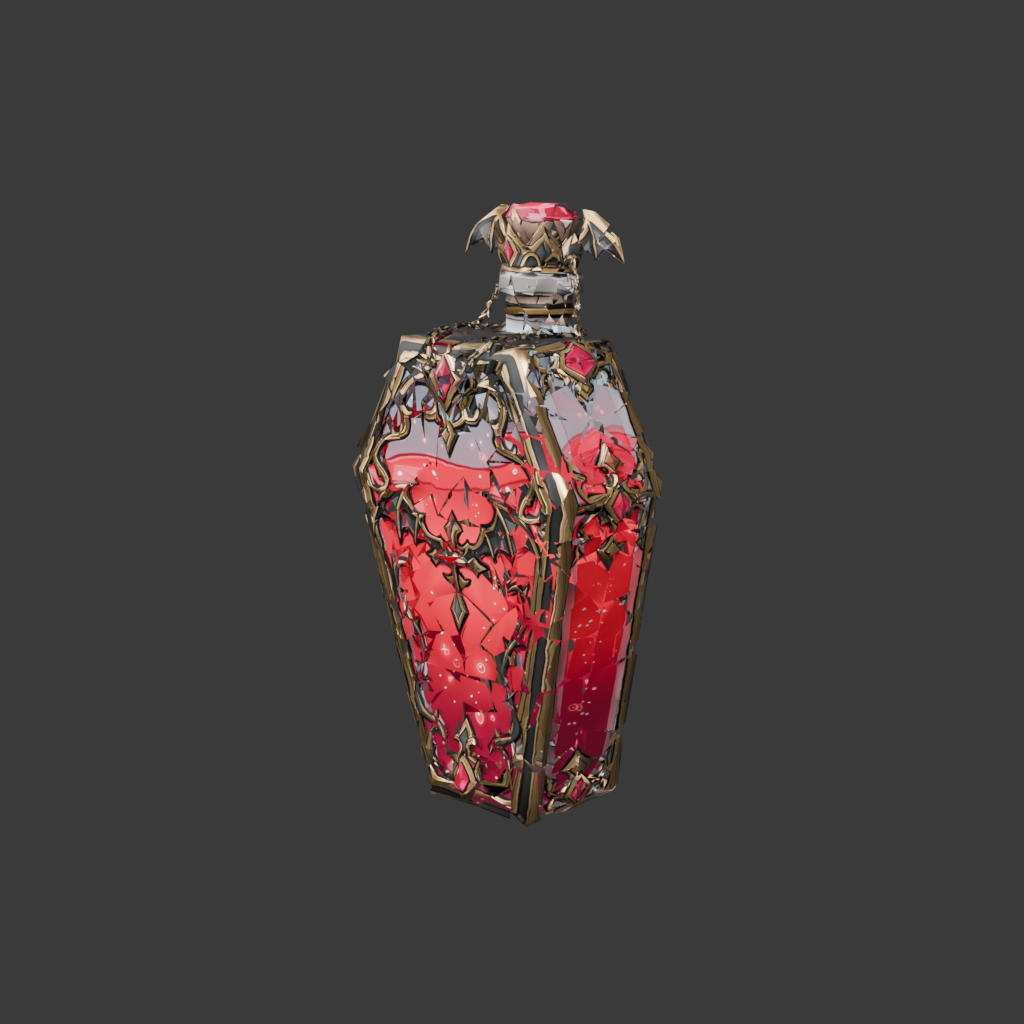 [VRChat Prop] Vampire Coffin Flask / 吸血鬼のコフィン・フラスコ