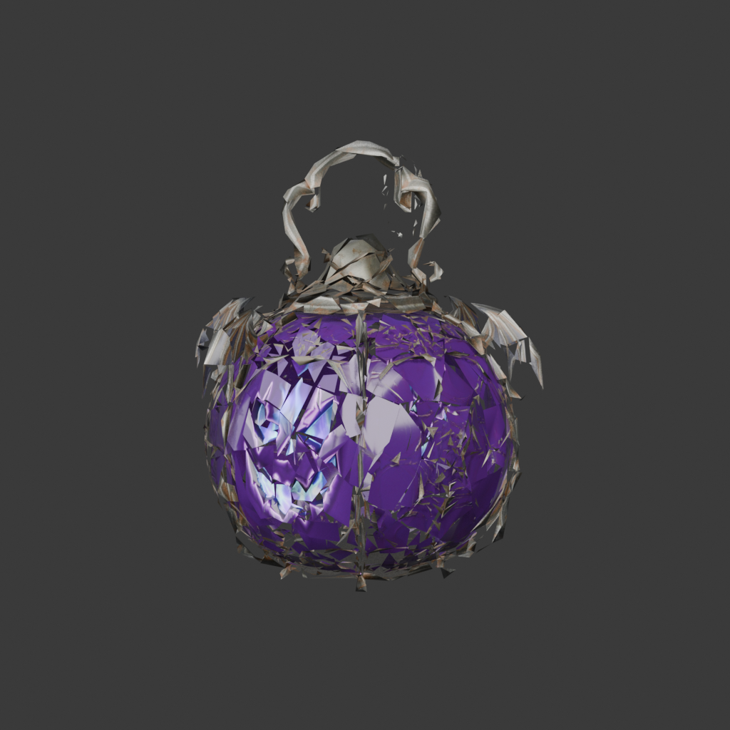 [VRChat Prop] Gothic Pumpkin Lantern / ゴシックパンプキンランタン