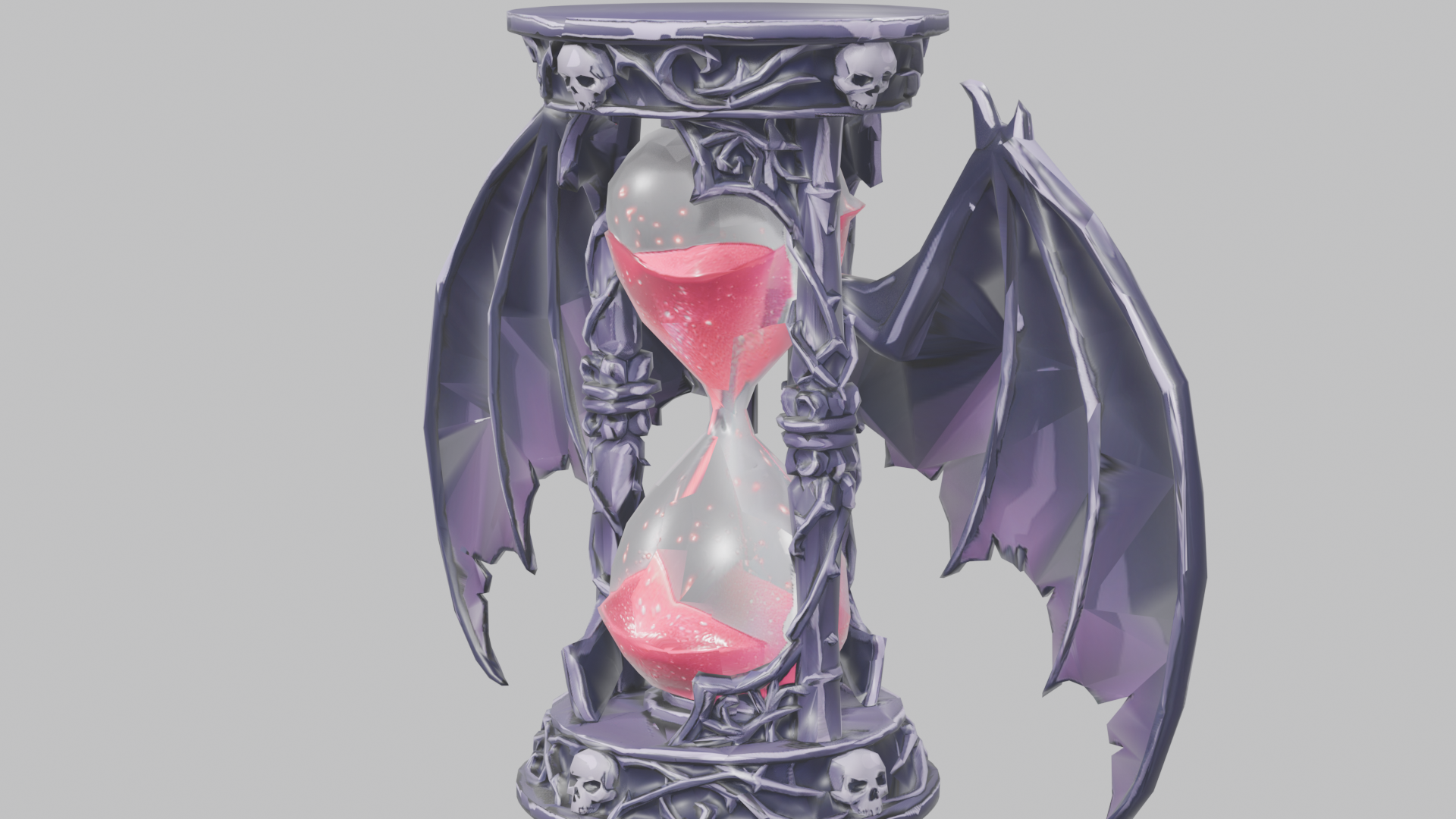 [VRChat Prop] Crimson Stardust Hourglass / 真紅の星屑砂時計