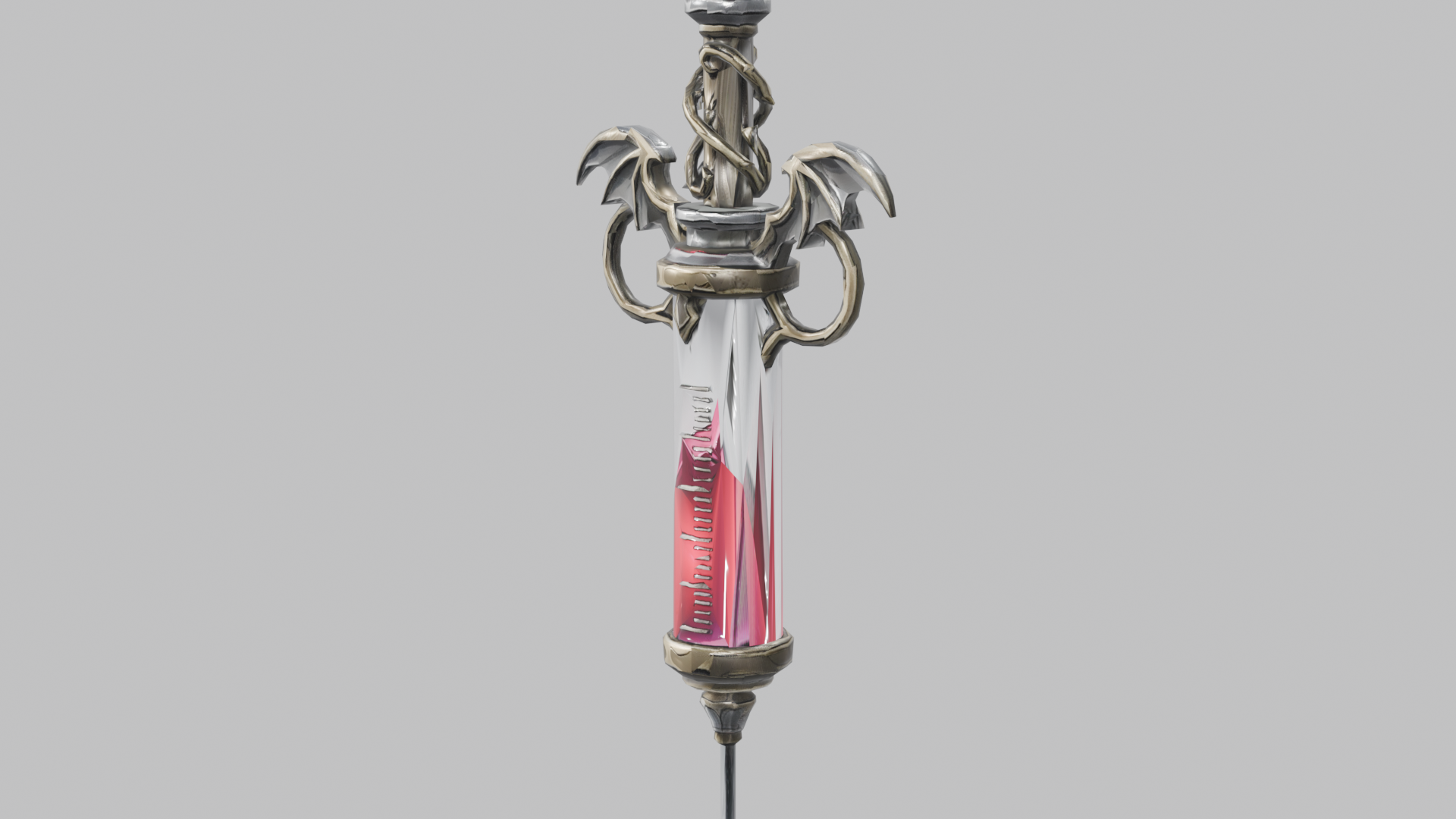 [VRChat Prop] Antique Brass Blood Syringe / アンティーク真鍮の血液注射器
