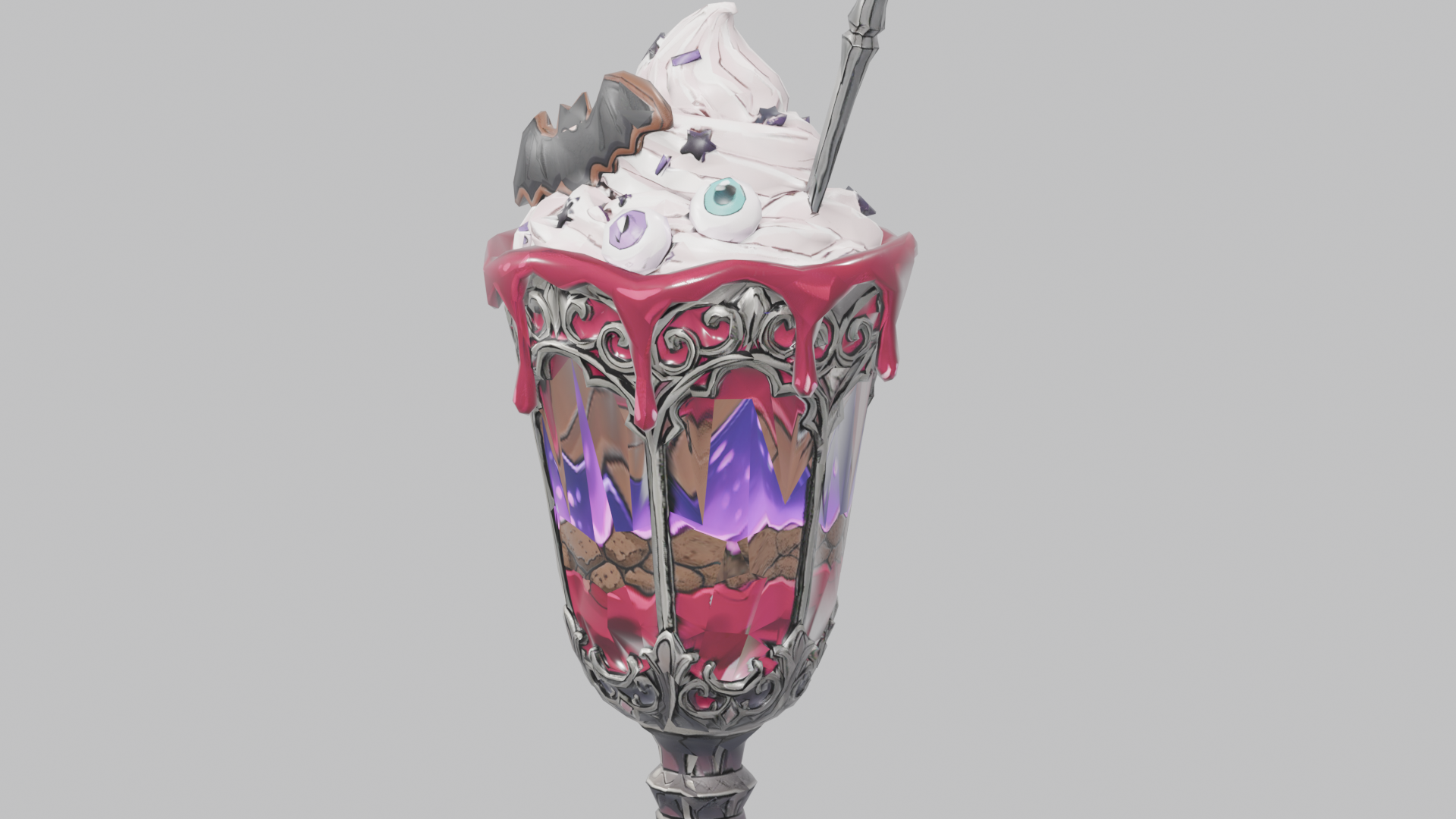 [VRChat Prop] Bloody Masquerade Parfait / 血塗られたマスカレードパフェ