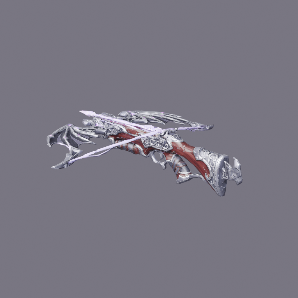 [VRChat Weapon] Bat-Wing Gothic Crossbow / 【VRChat向け武器】蝙蝠翼のハンドクロスボウ
