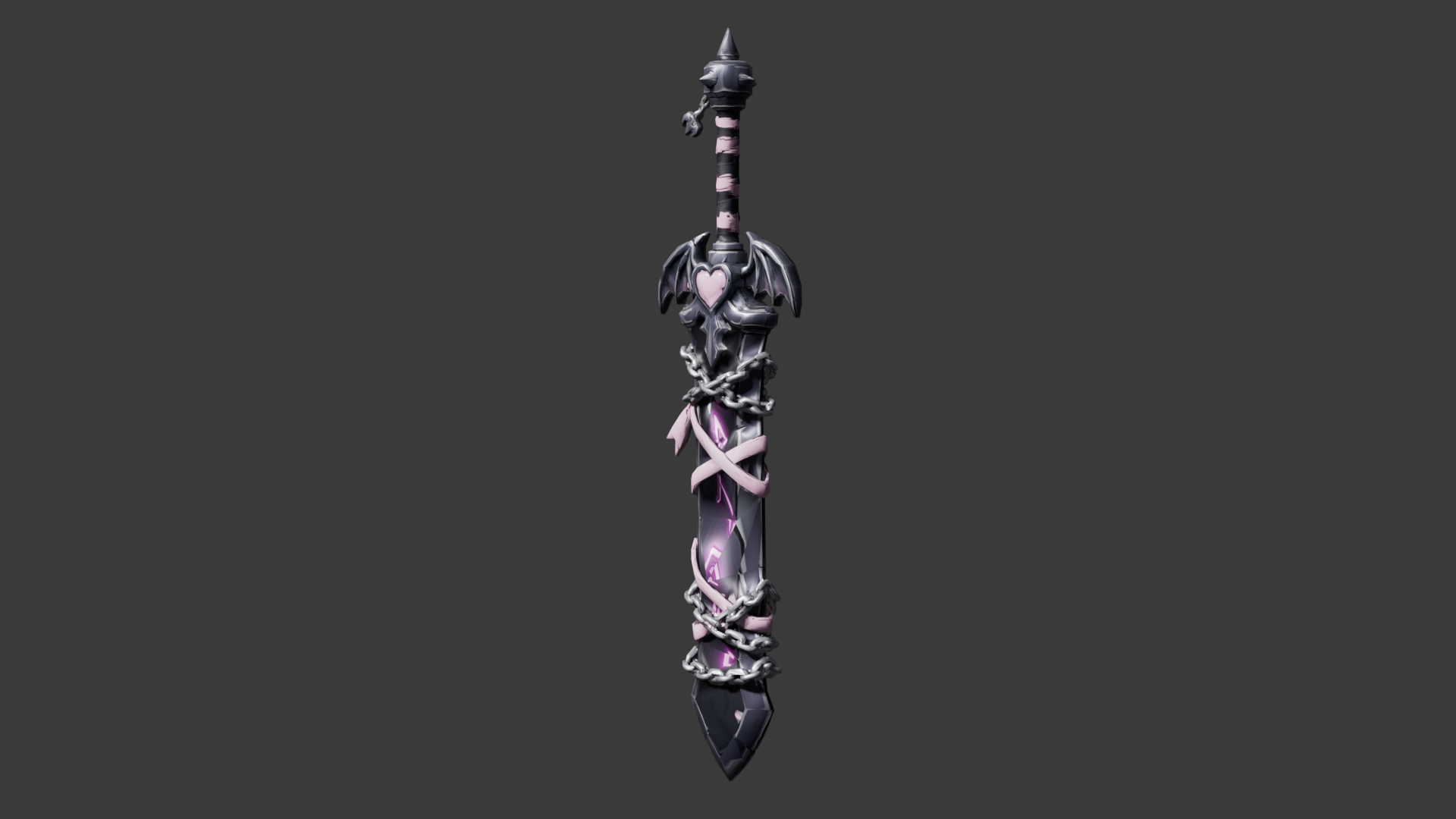 [VRChat Weapon] Demon Ribbon Greatsword / 小悪魔リボンの断頭大剣