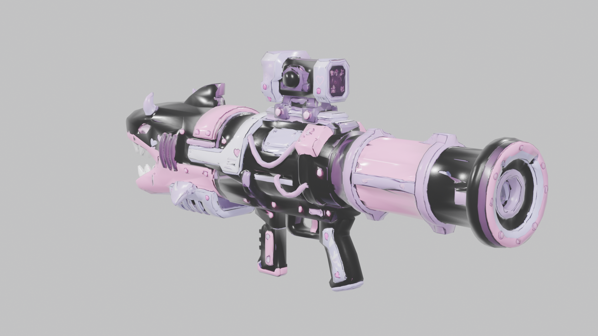 [VRChat Weapon] Pastel Shark Launcher / シャークランチャー