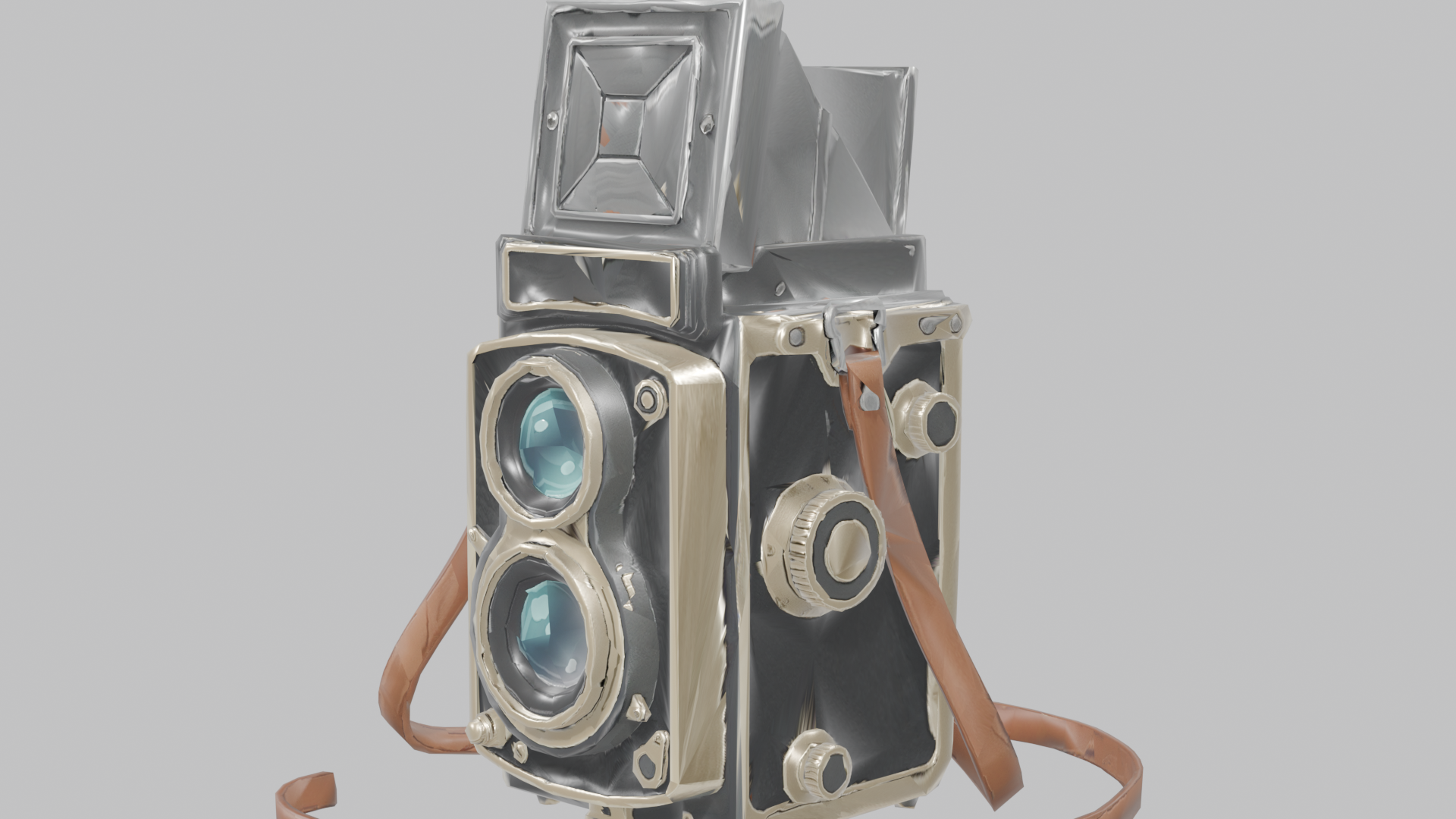 [VRChat Prop] Vintage Twin-Lens Camera / ヴィンテージ・二眼レフカメラ