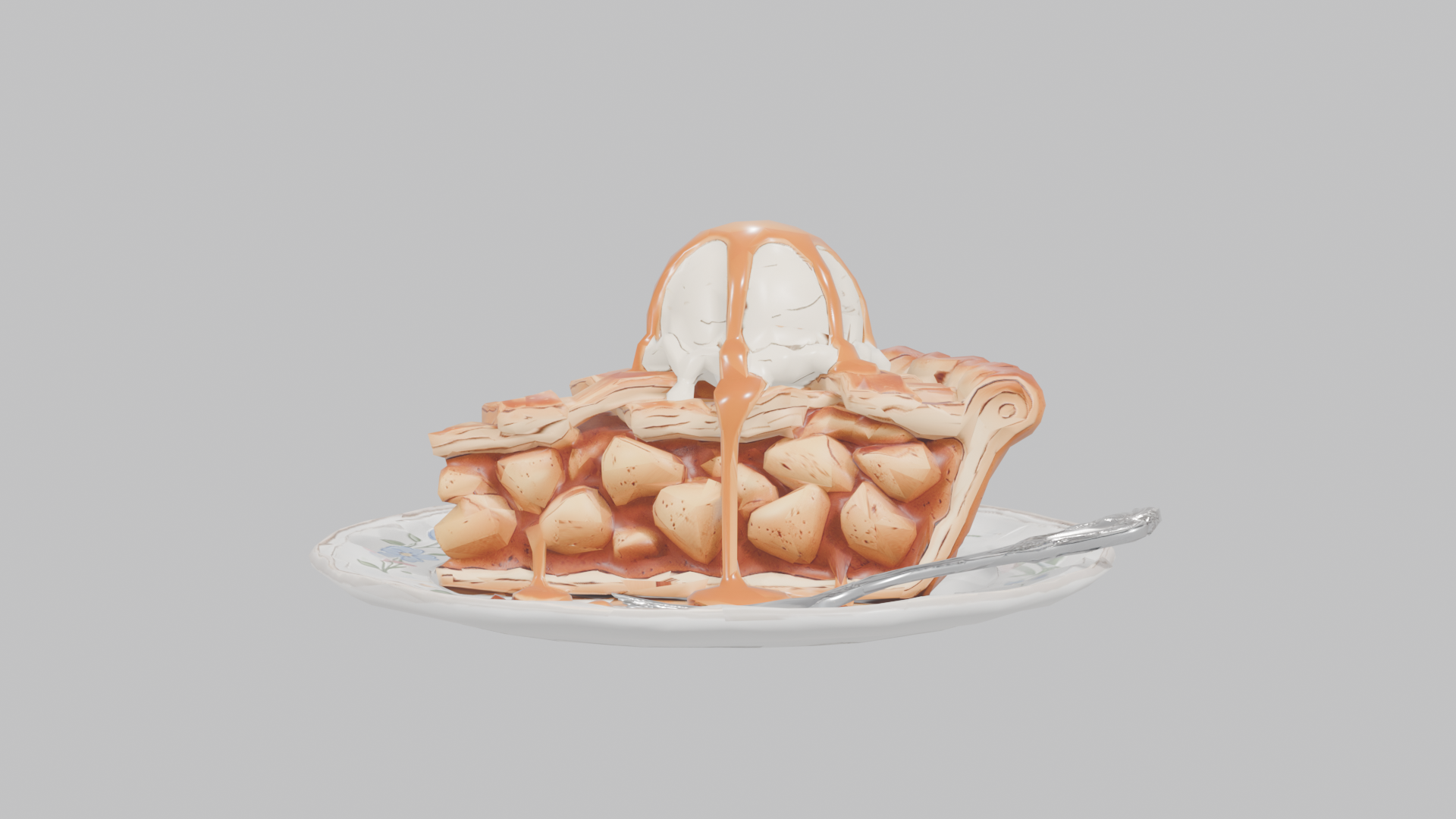 [VRChat Prop] Caramel Apple Pie Plate / キャラメルアップル・パイプレート by akamisFarm ...