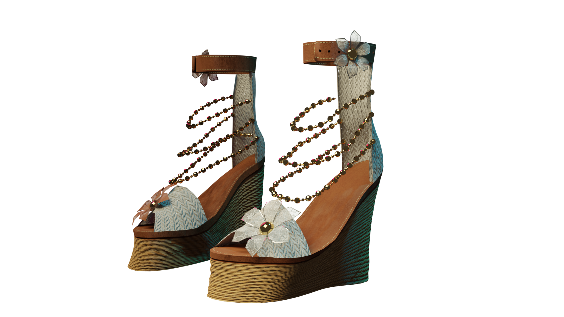 SUMMER SANDALS! Cute Flower Wedge Heels
