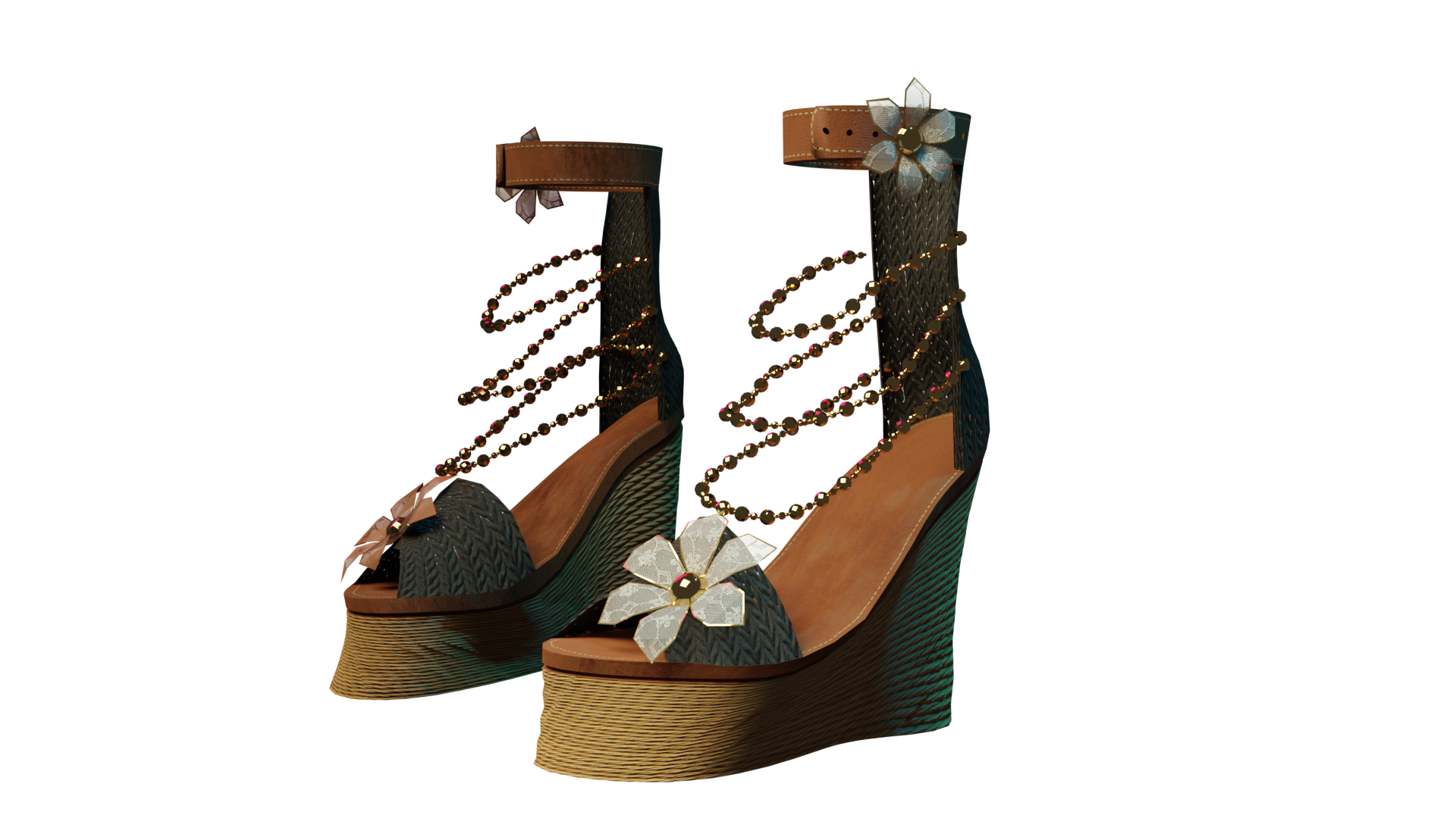 SUMMER SANDALS! Cute Flower Wedge Heels
