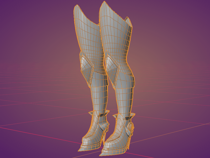 Customizable Cyborg Legs Armor Blendshape Boots lol KEYWORDS