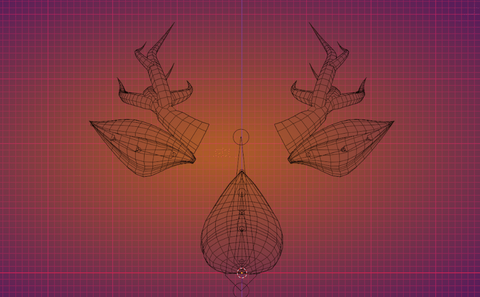 Deer Doe Antler Tail Ears Set by VIX w/FUR SHADER!