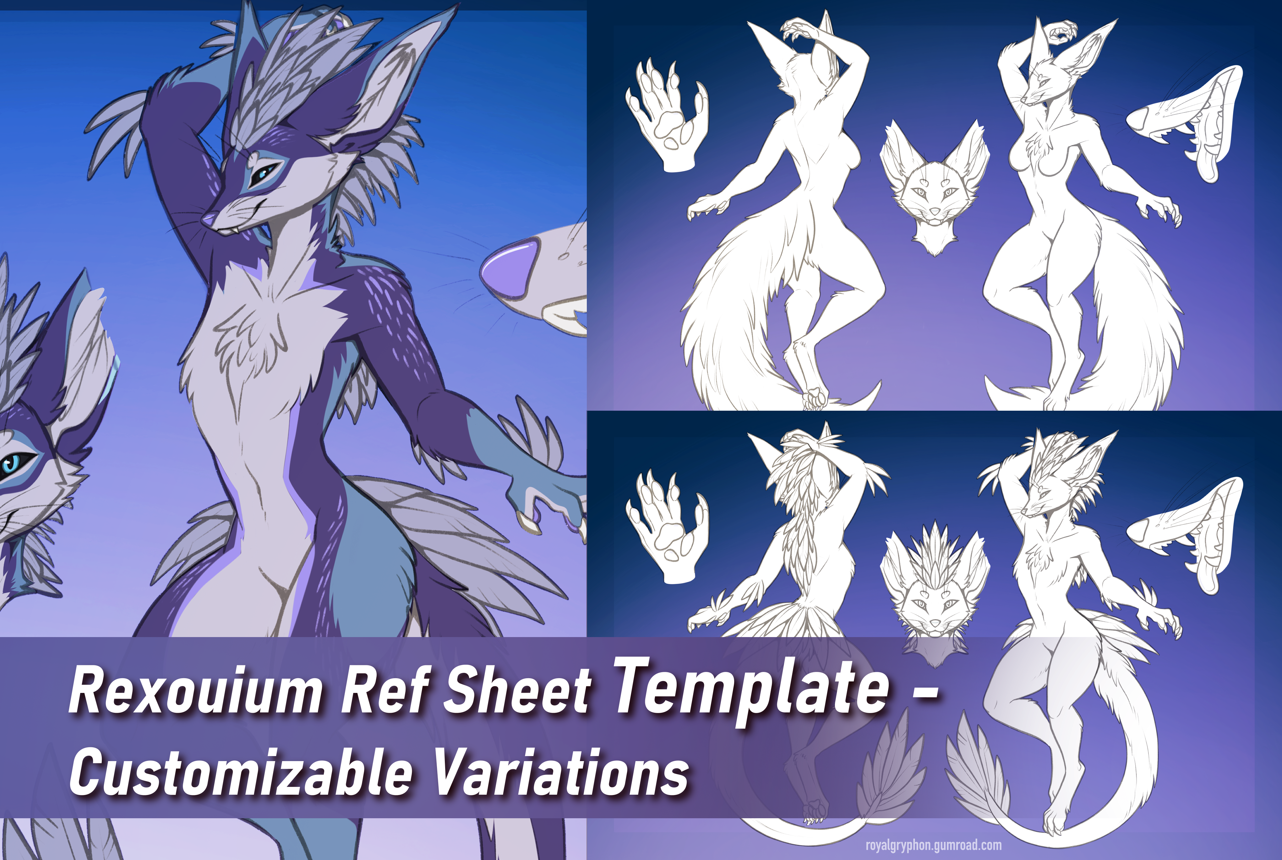Rexouium Ref Sheet Template