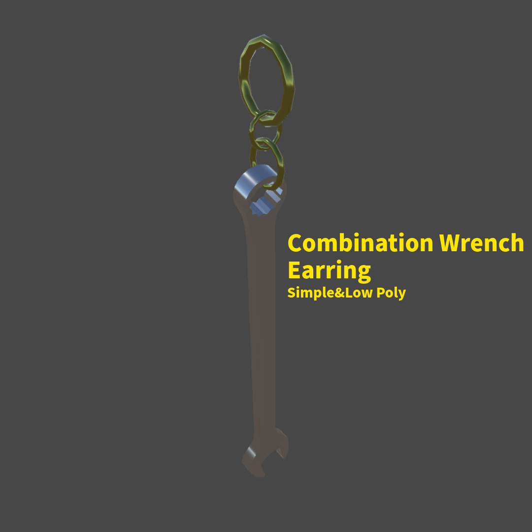 Combination Wrench Earring