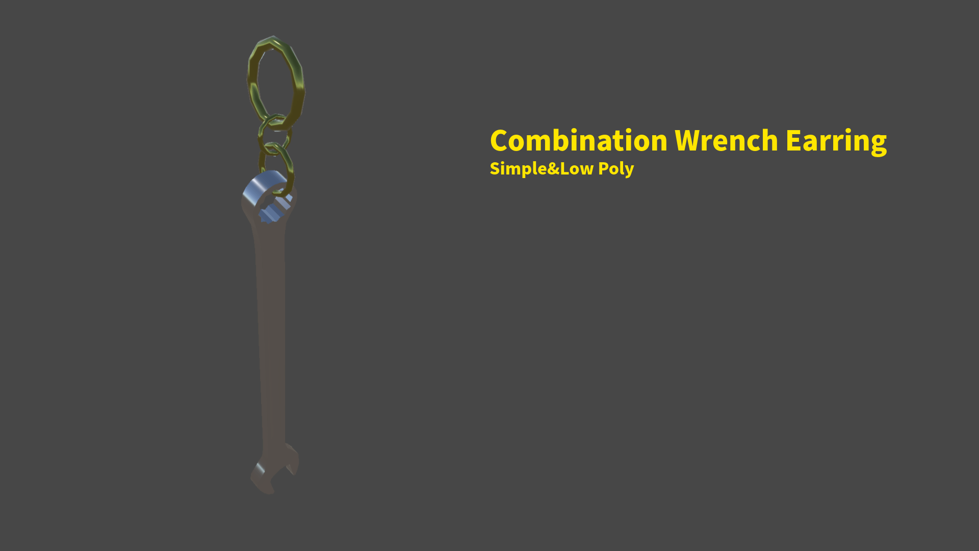 Combination Wrench Earring