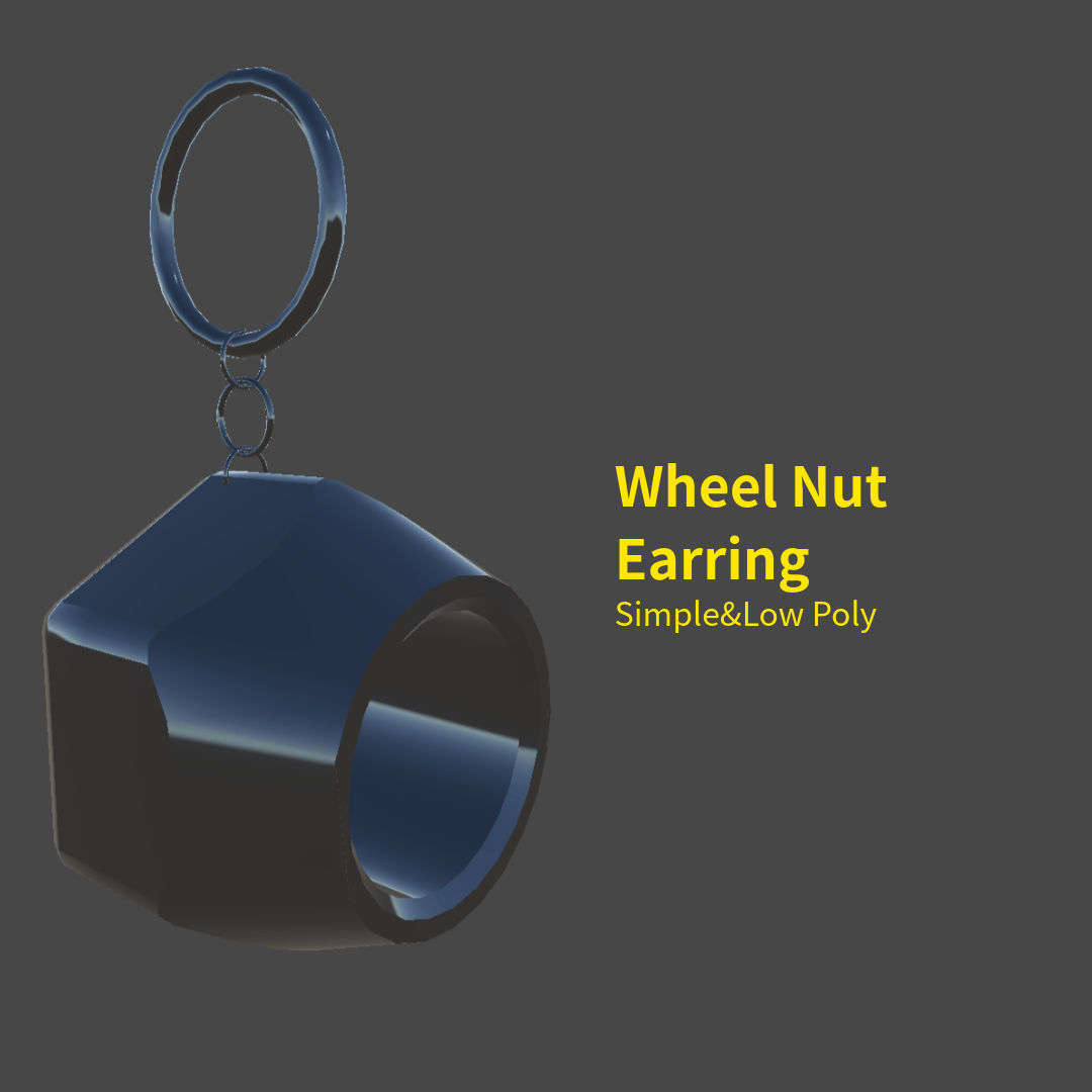 Wheel Nut Earring