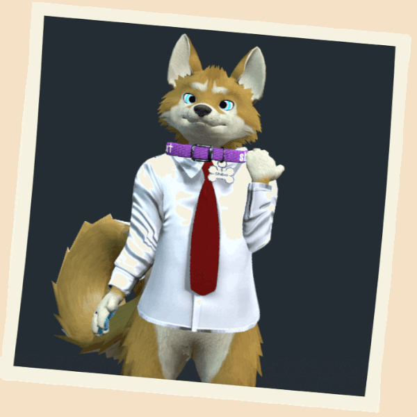 Dress Shirt + Vest for Shiba! (VRCF Reddy)