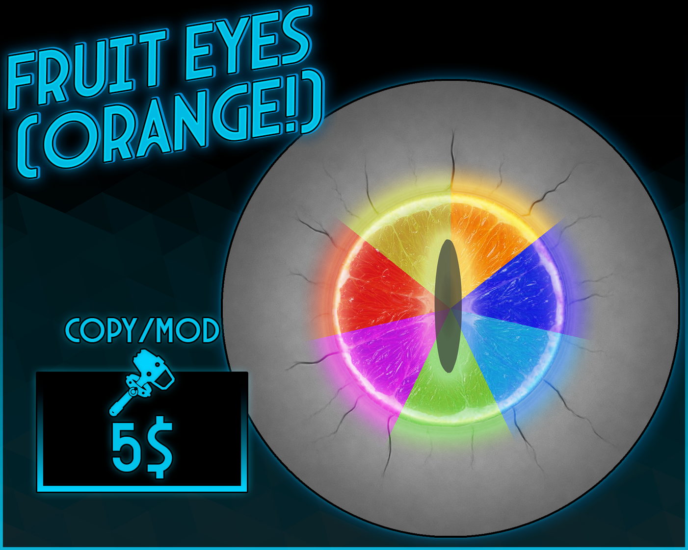 Fruit eyes (orange!) [NOW FOR FLUFFGAN!]