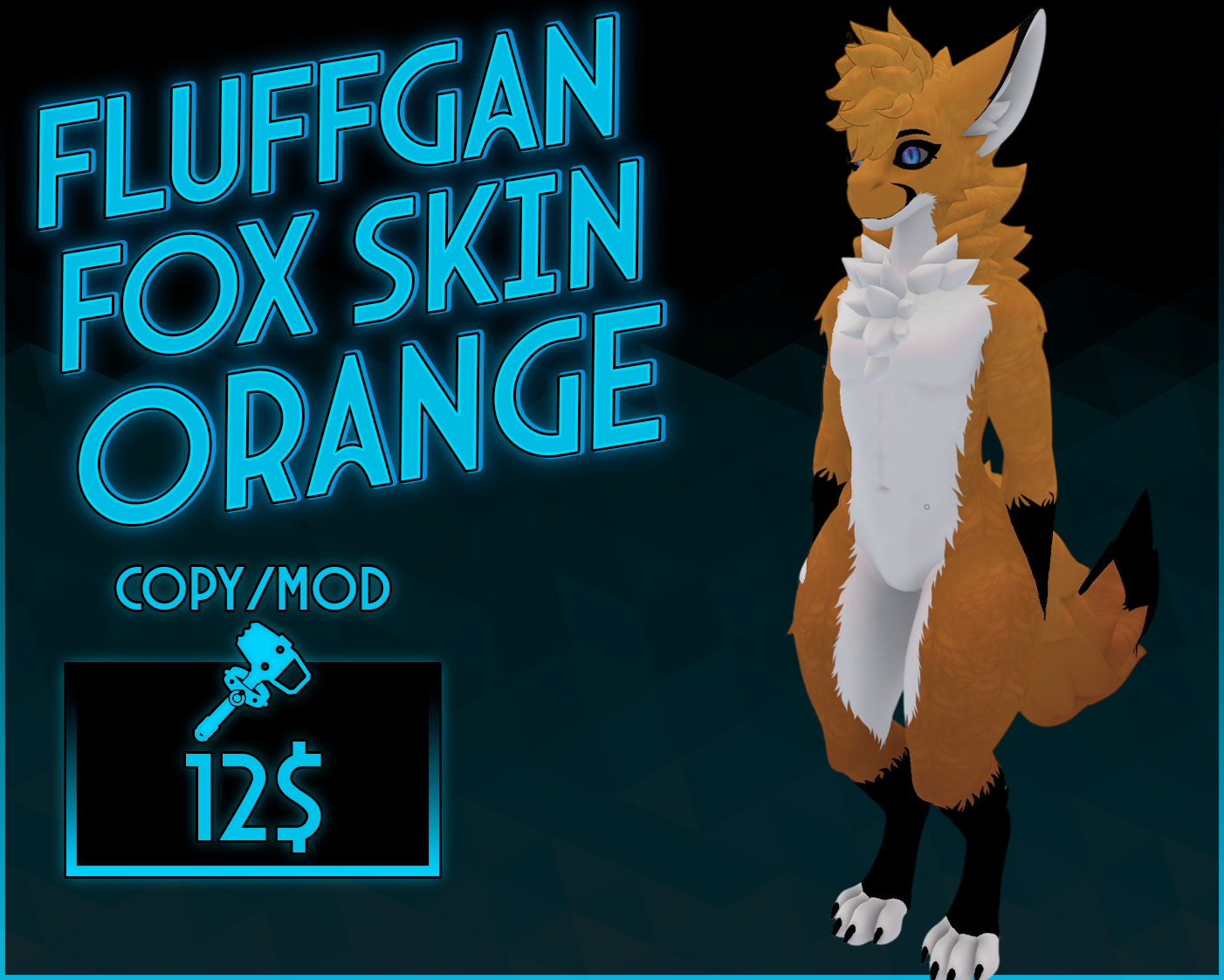 Fluffgan fox skin orange
