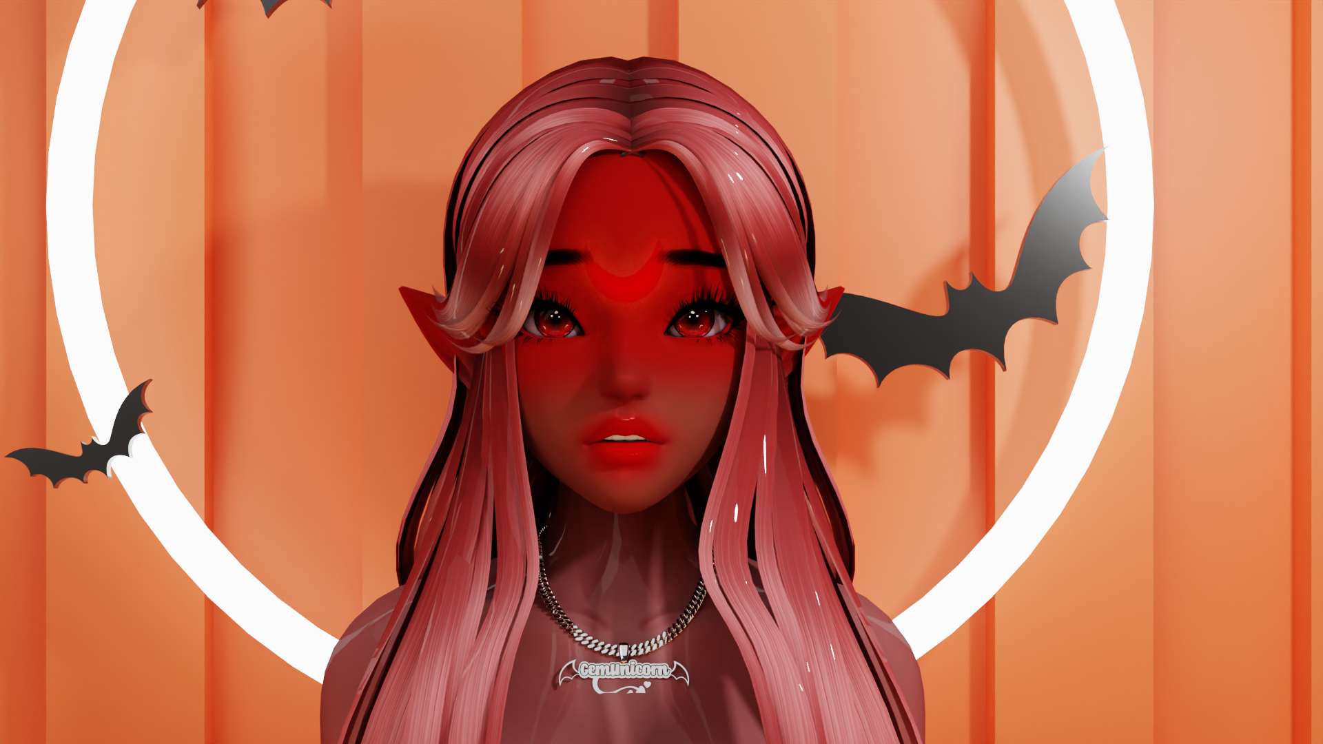Witch makeup for Ameila head