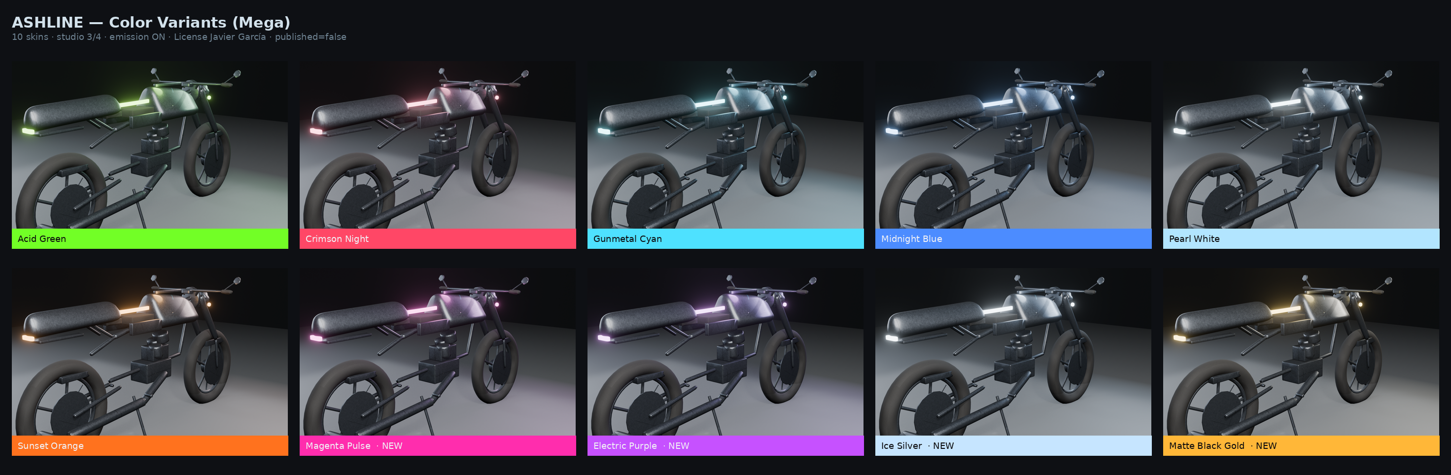 VRChat —Motorcycle ASHLINE MEGA | Avatar Motorcycle Gimmick + World Hooks (PC & Quest)