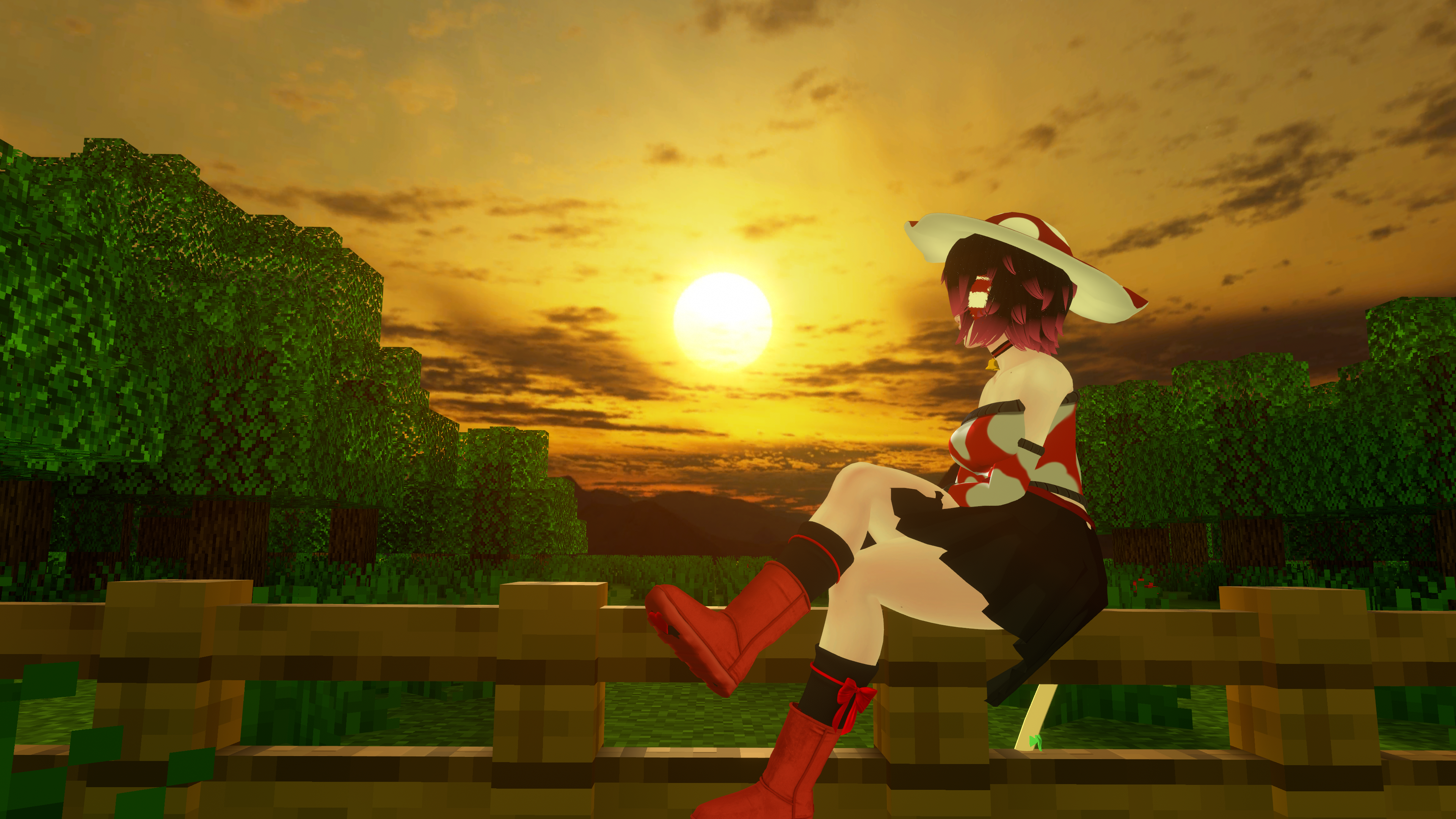 Minecraft Mooshroom Girl