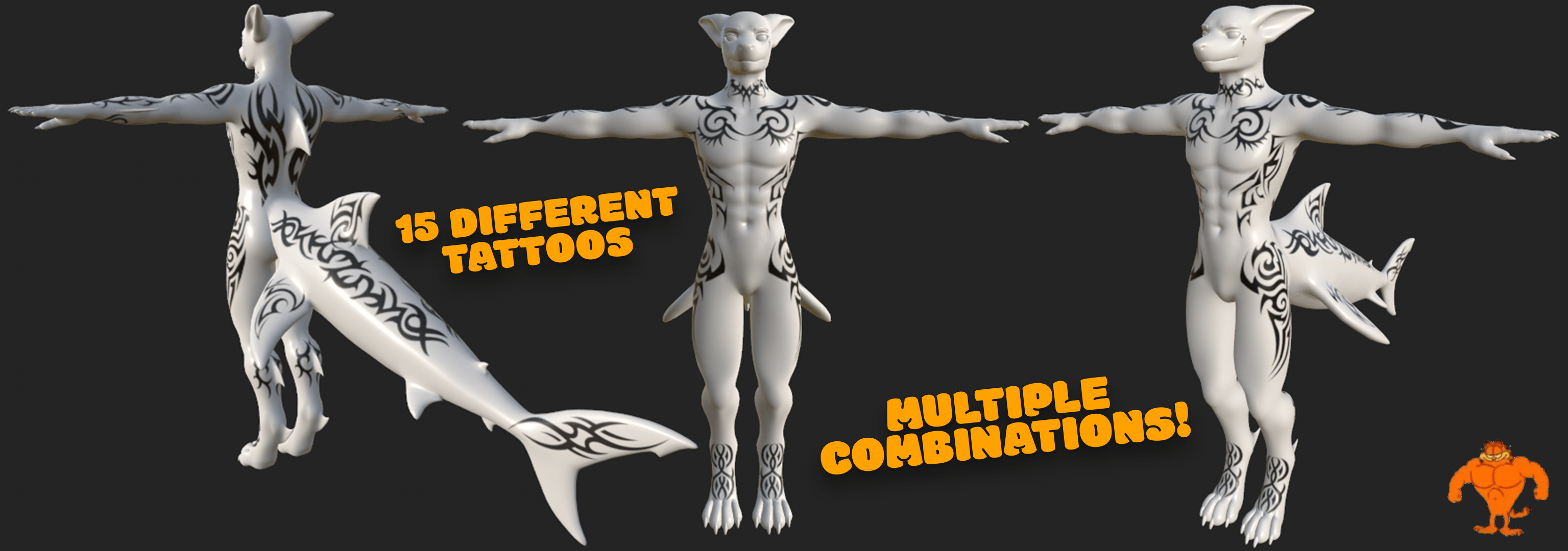 Tribal Tattoos for Shawn Shark