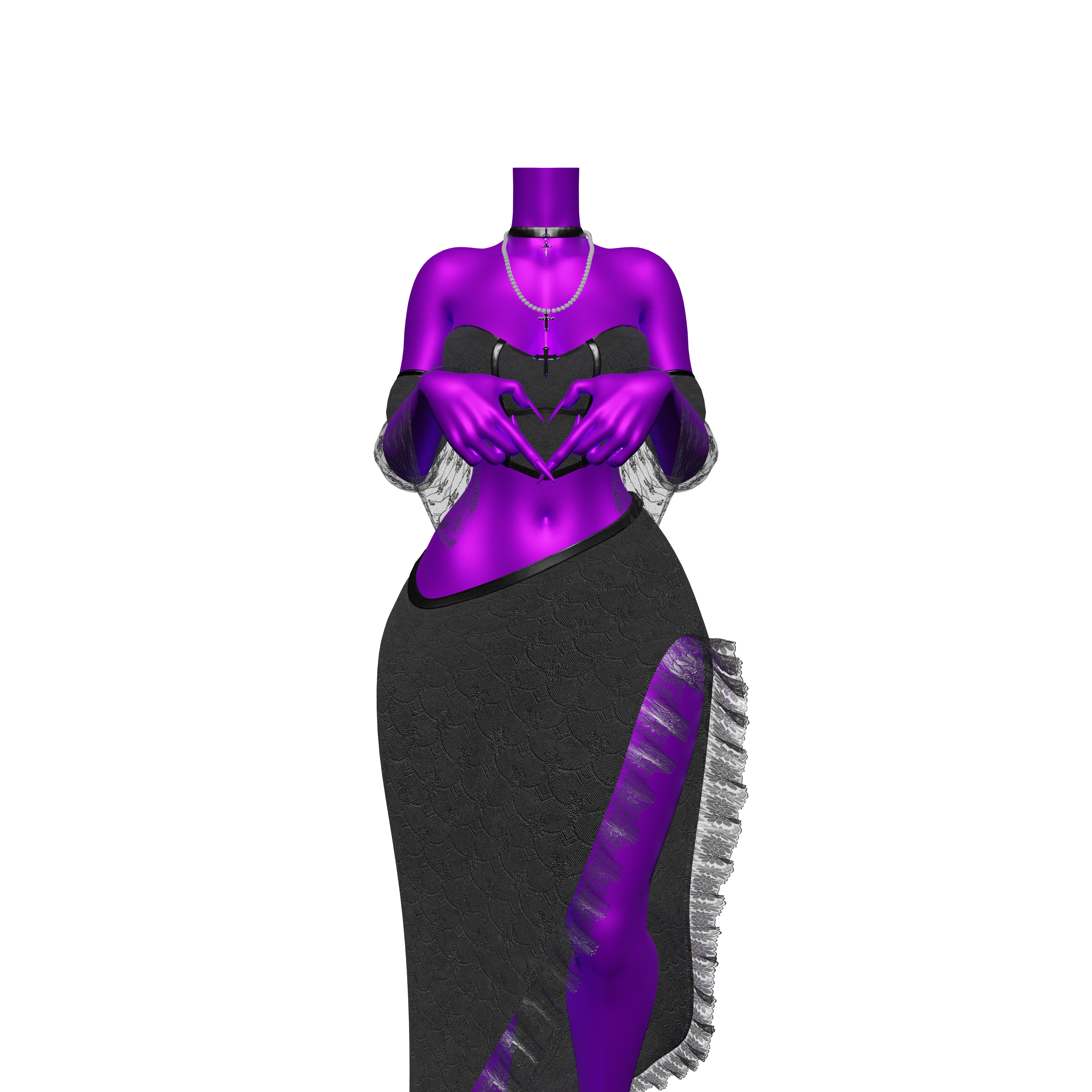 Goth Skirt Set