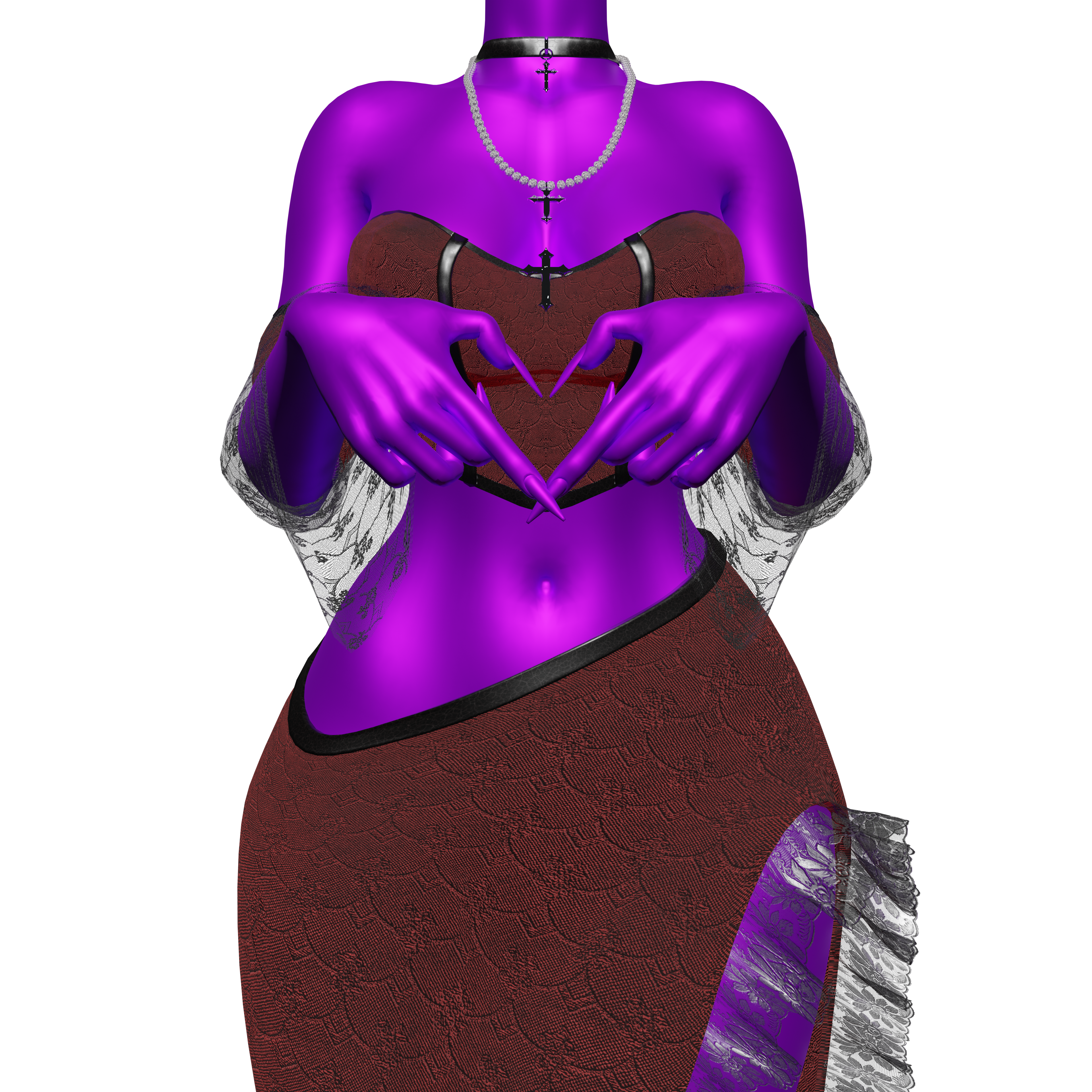 Goth Skirt Set